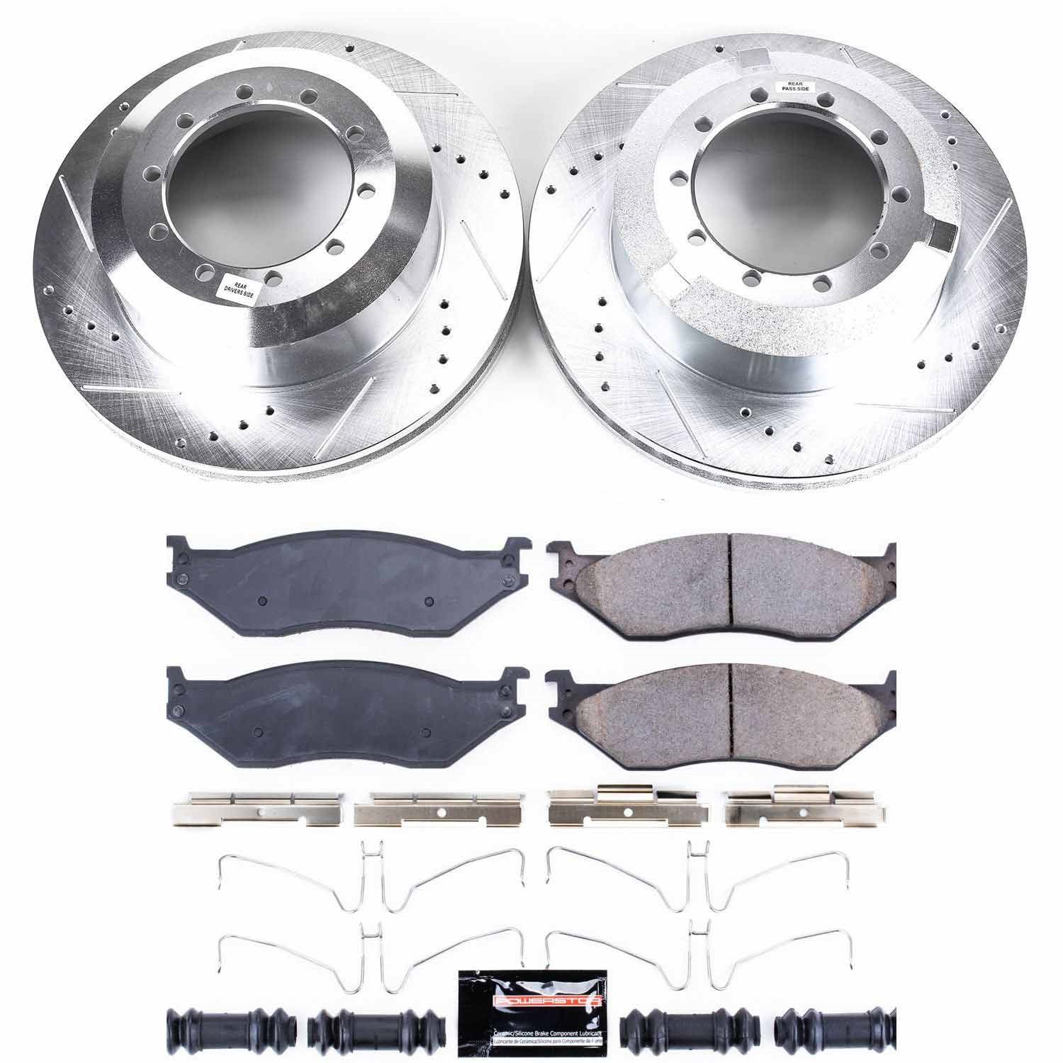 Power Stop - K8395 - Front and Rear - Disc Brake Pad and Rotor Kit