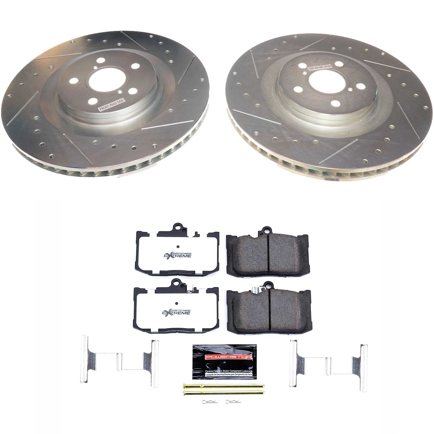 Power Stop - K8418-26 - Front - Disc Brake Pad and Rotor Kit