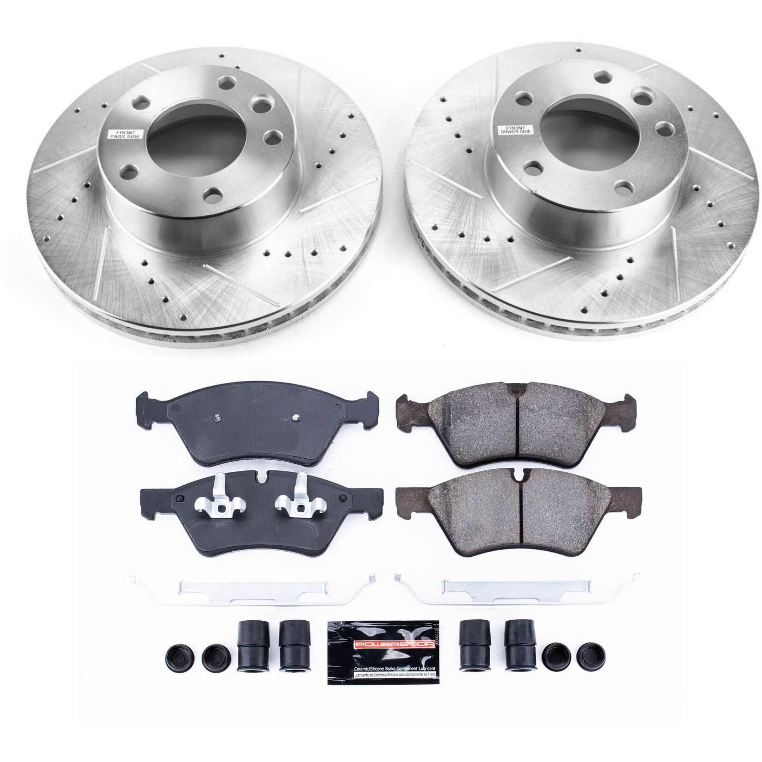 Power Stop - K8420 - Front - Disc Brake Pad and Rotor Kit