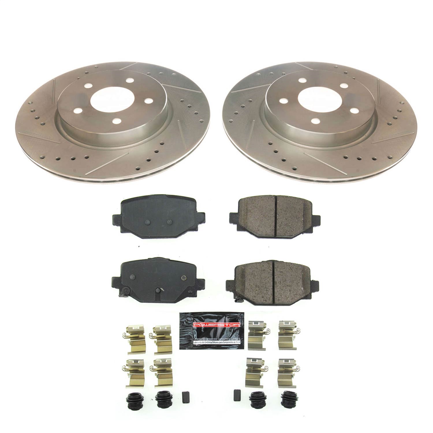 Power Stop - K8432 - Rear - Disc Brake Pad and Rotor Kit