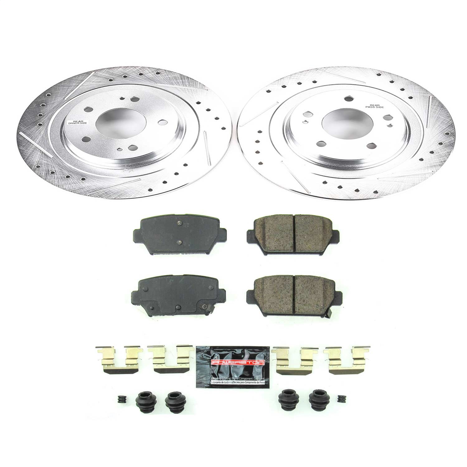 Power Stop - K8434 - Rear - Disc Brake Pad and Rotor Kit