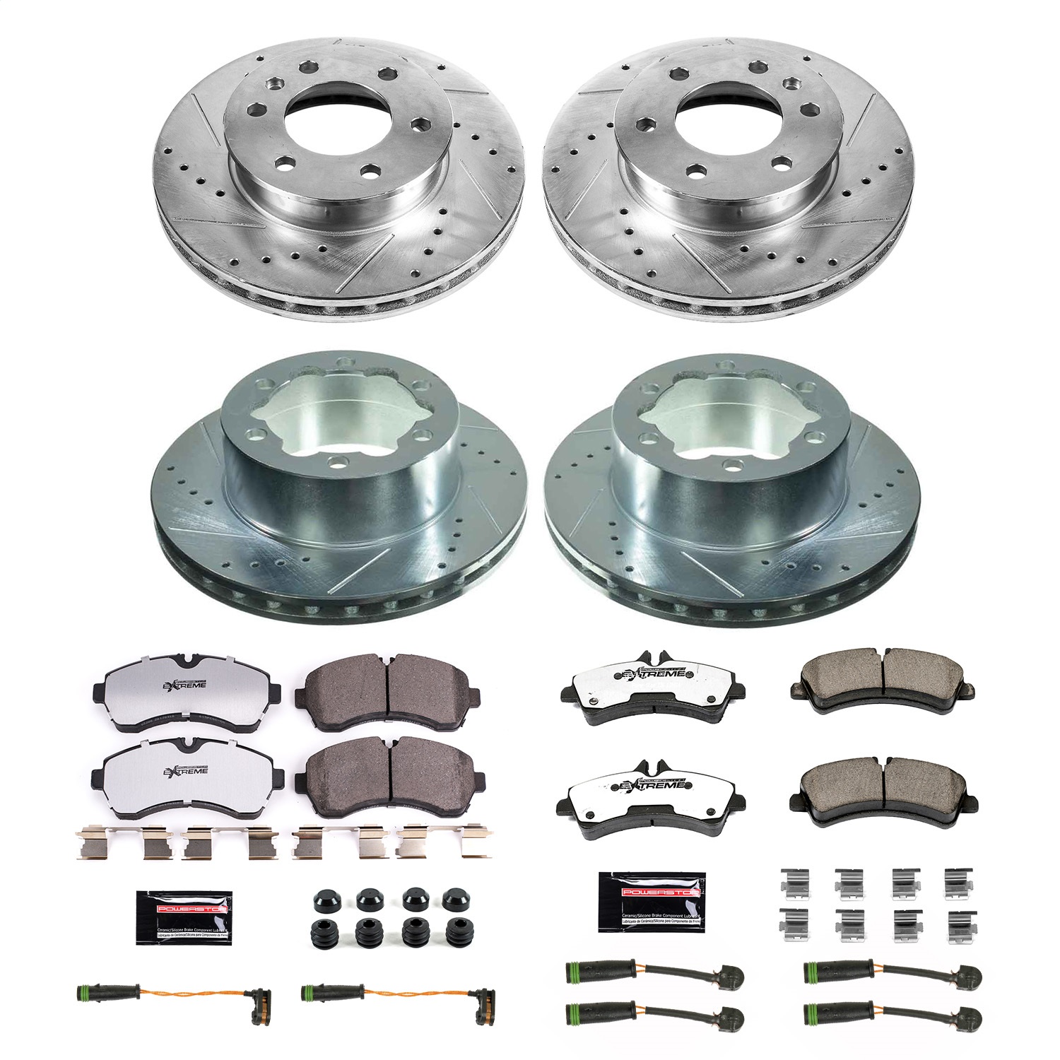 Power Stop - K8447-36 - Front and Rear - Disc Brake Pad and Rotor Kit