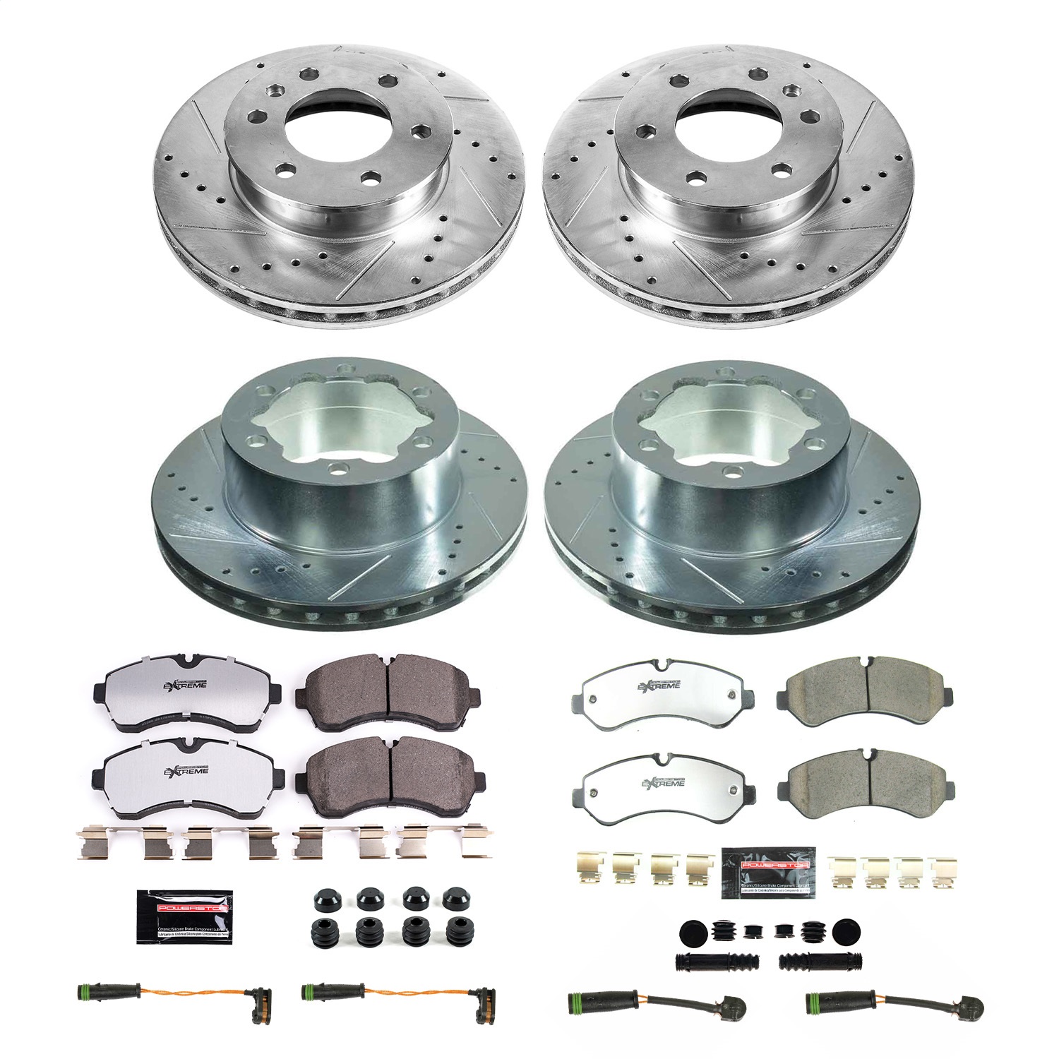 Power Stop - K8450-36 - Front and Rear - Disc Brake Pad and Rotor Kit