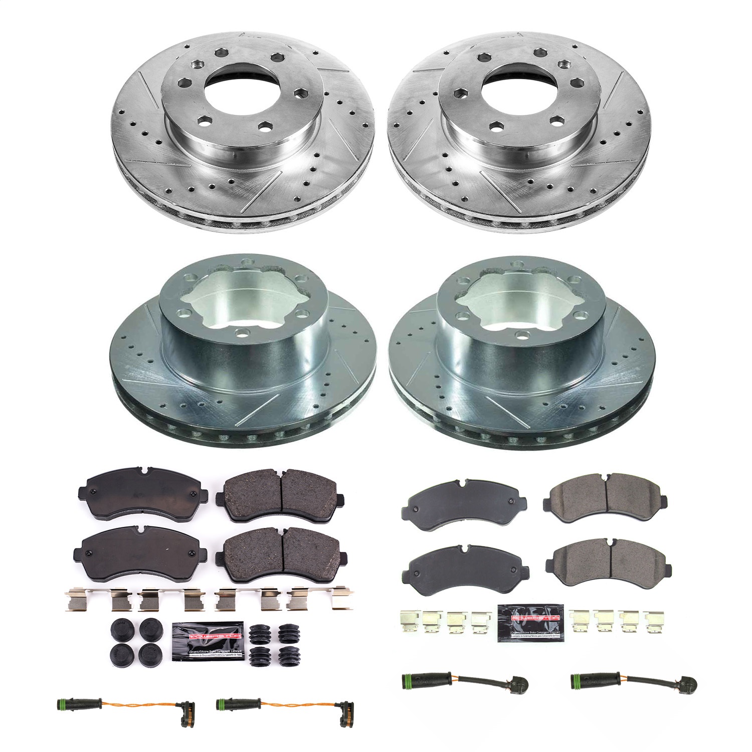 Power Stop - K8450 - Front and Rear - Disc Brake Pad and Rotor Kit