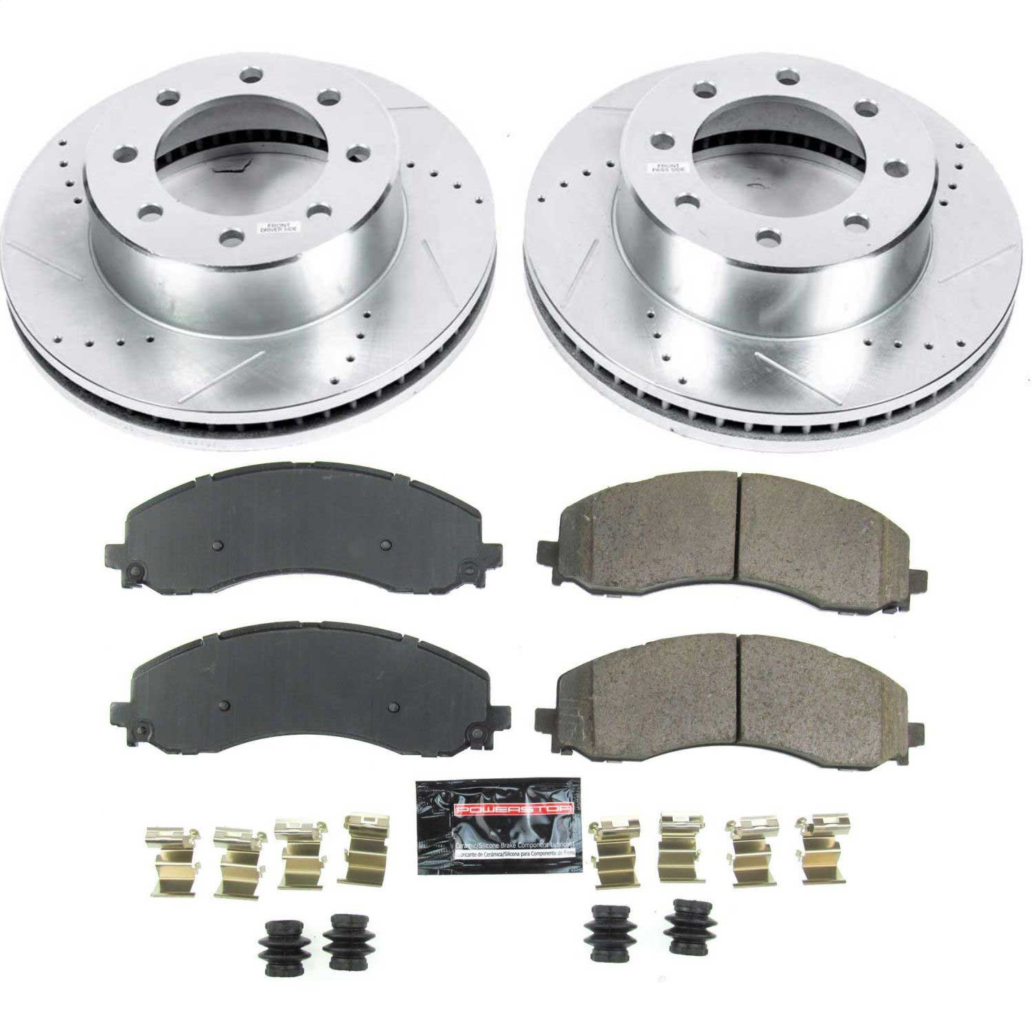 Power Stop - K8478 - Front - Disc Brake Pad and Rotor Kit