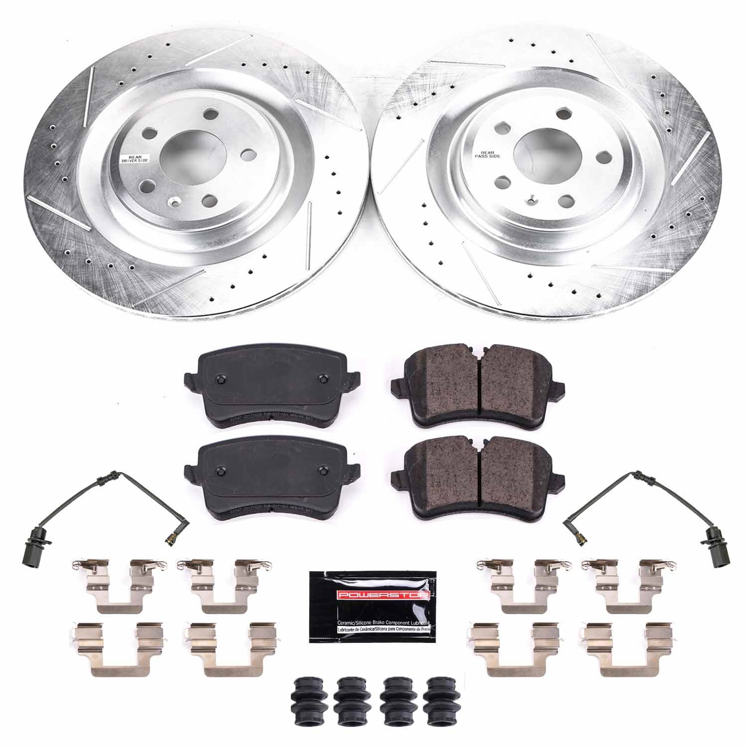 Power Stop - K8486 - Rear - Disc Brake Pad and Rotor Kit
