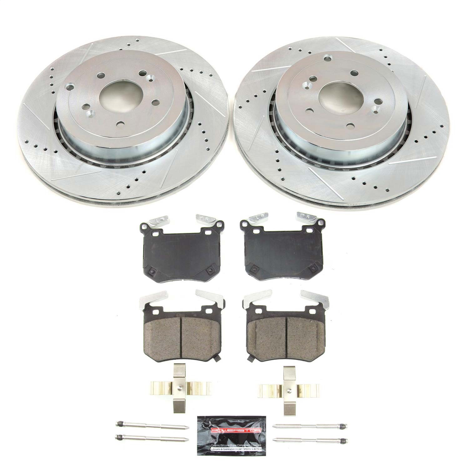Power Stop - K8491 - Rear - Disc Brake Pad and Rotor Kit