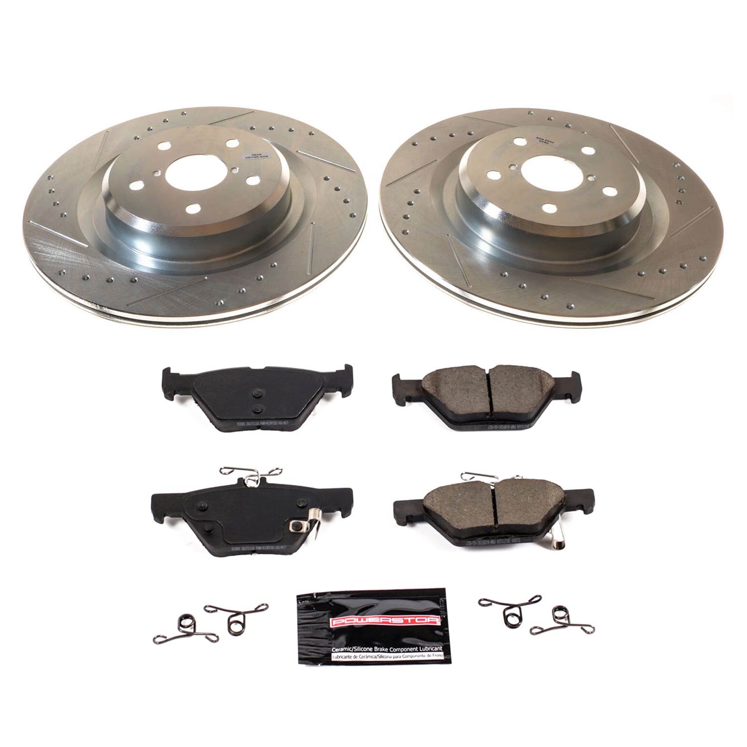 Power Stop - K8493 - Rear - Disc Brake Pad and Rotor Kit