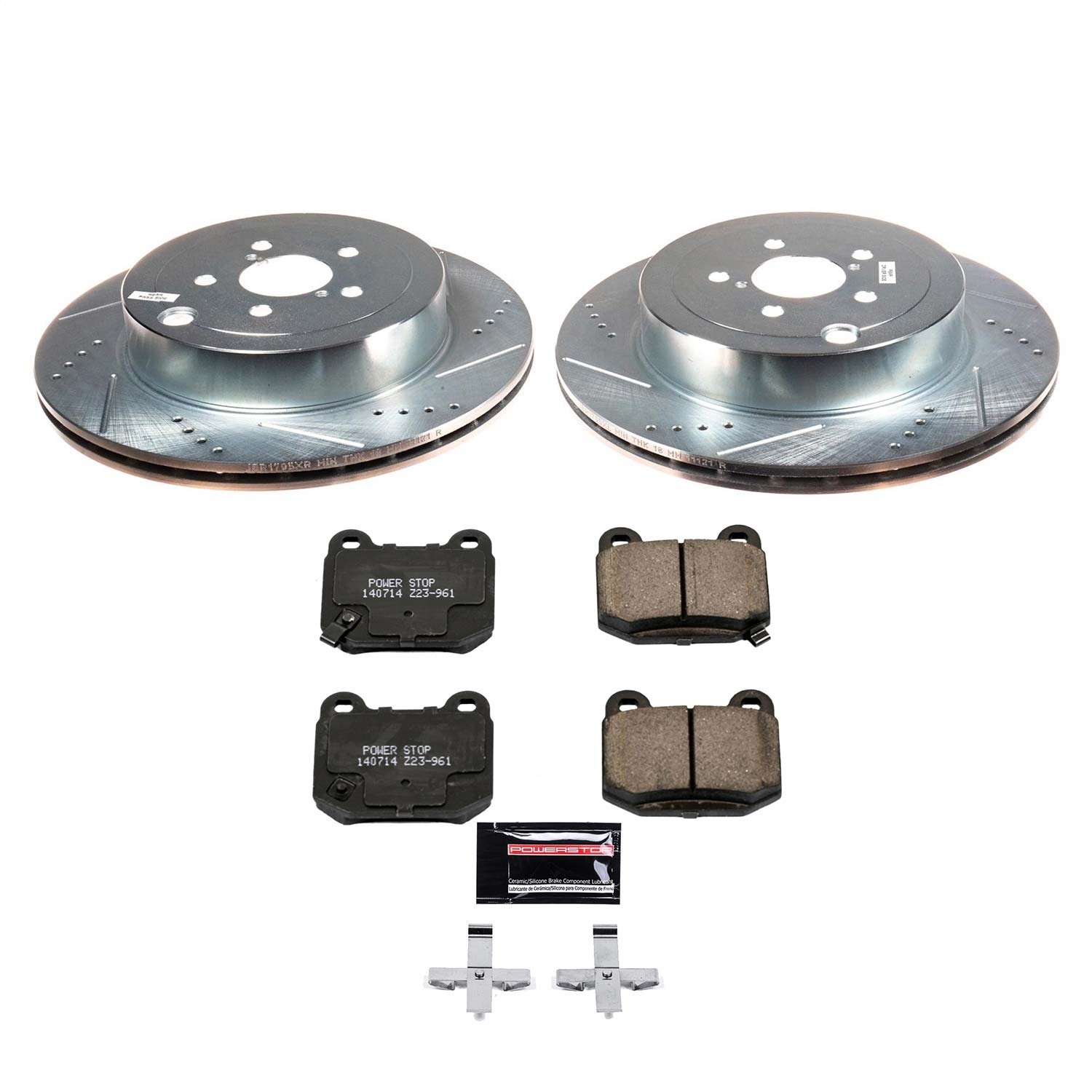Power Stop - K8494 - Rear - Disc Brake Pad and Rotor Kit