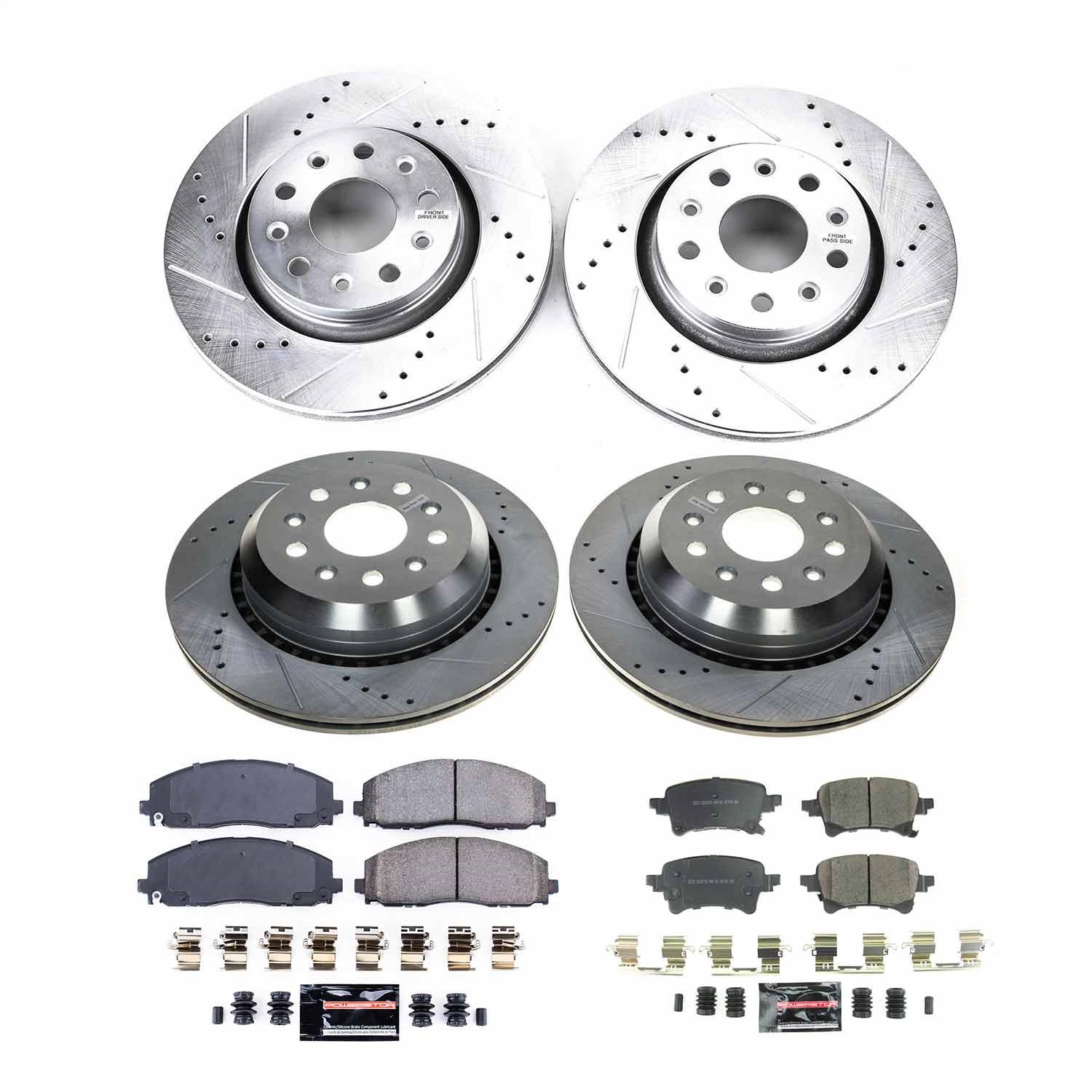 Power Stop - K8509 - Front and Rear - Disc Brake Pad and Rotor Kit