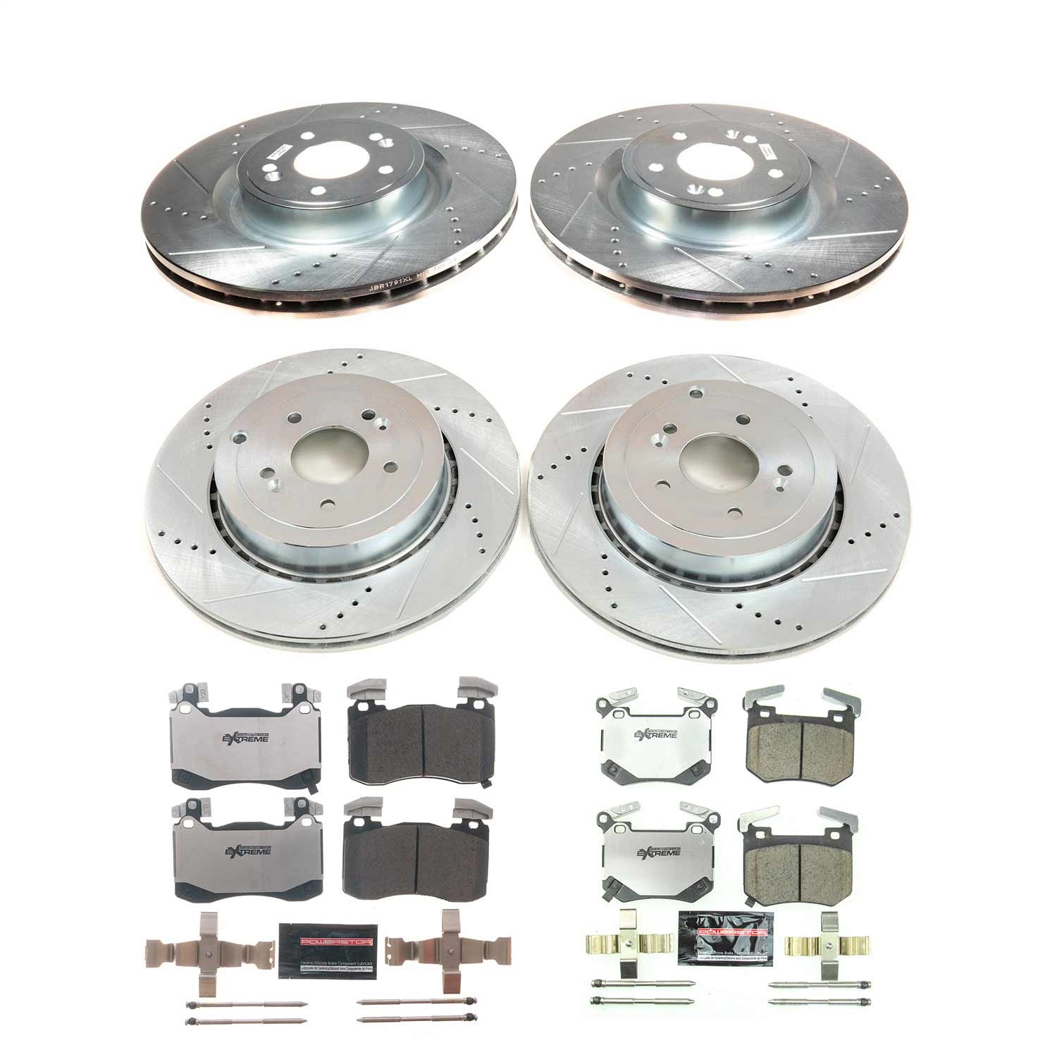Power Stop - K8510-26 - Front and Rear - Disc Brake Pad and Rotor Kit