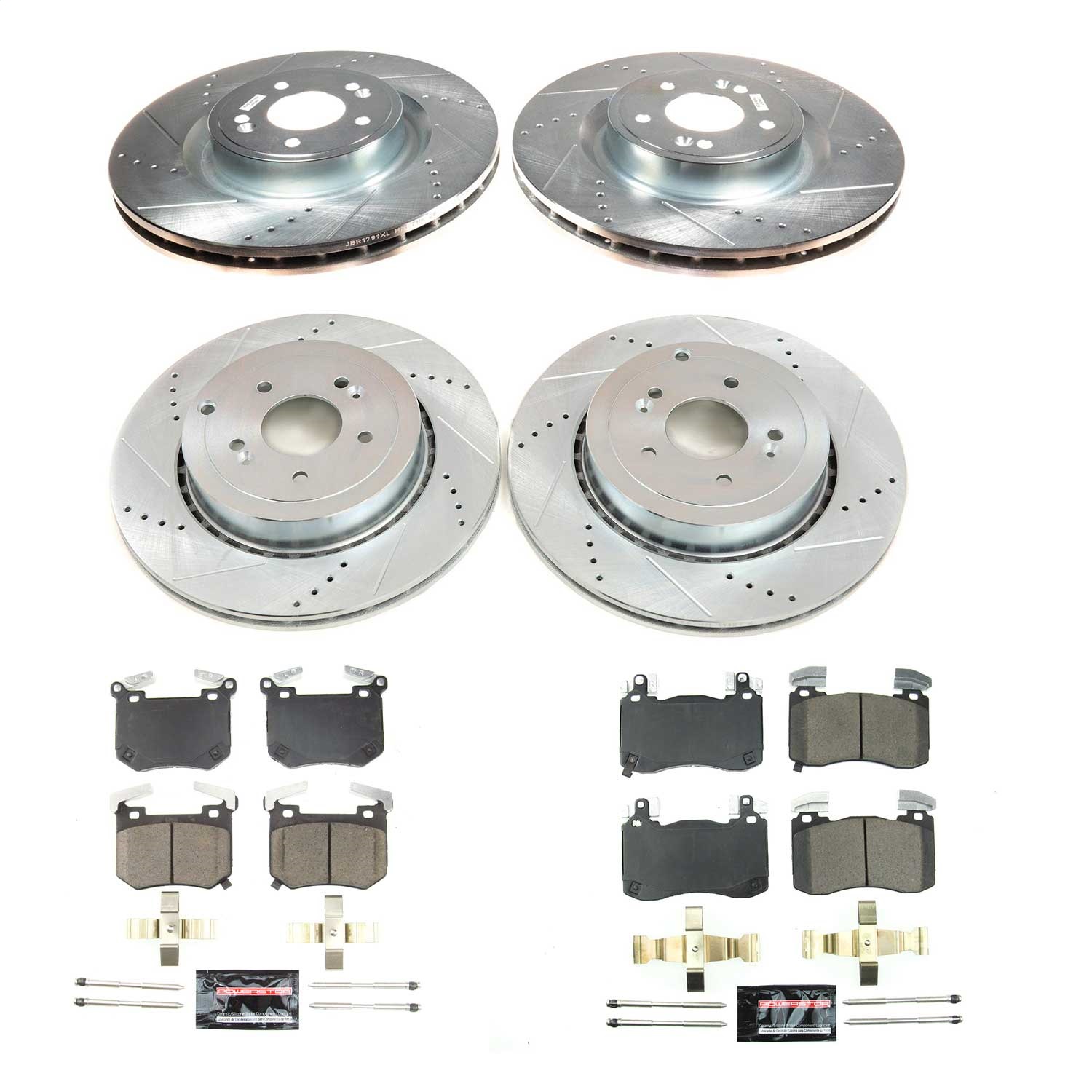 Power Stop - K8510 - Front and Rear - Disc Brake Pad and Rotor Kit