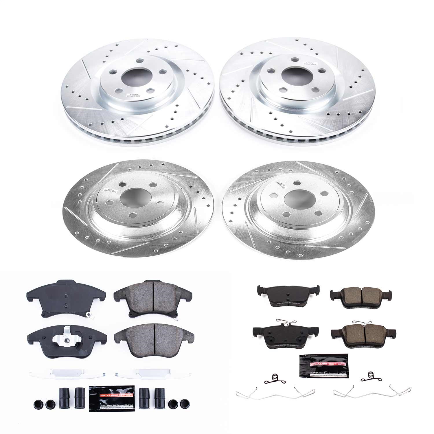 Power Stop - K8541 - Front and Rear - Disc Brake Pad and Rotor Kit