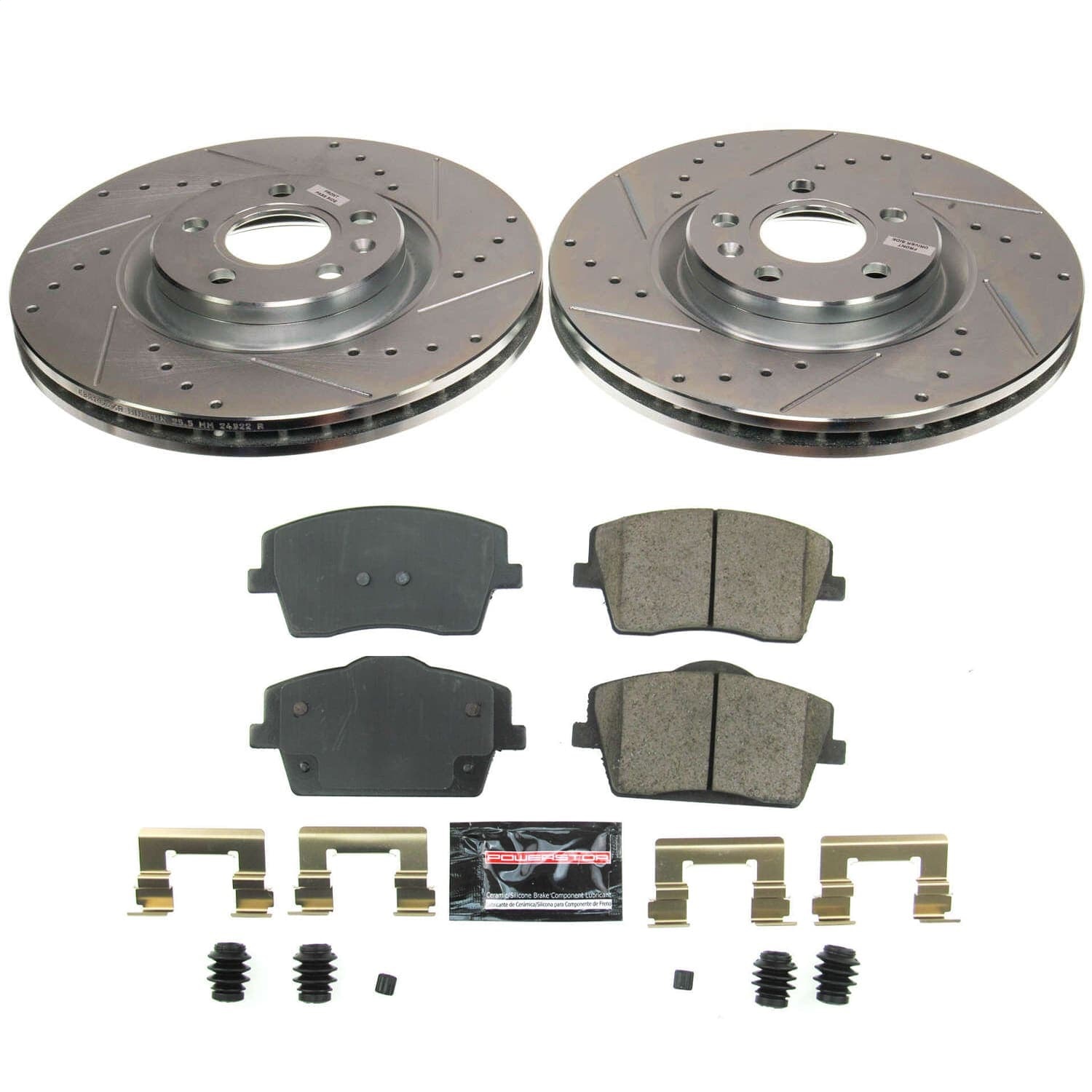 Power Stop - K8574 - Front - Disc Brake Pad and Rotor Kit