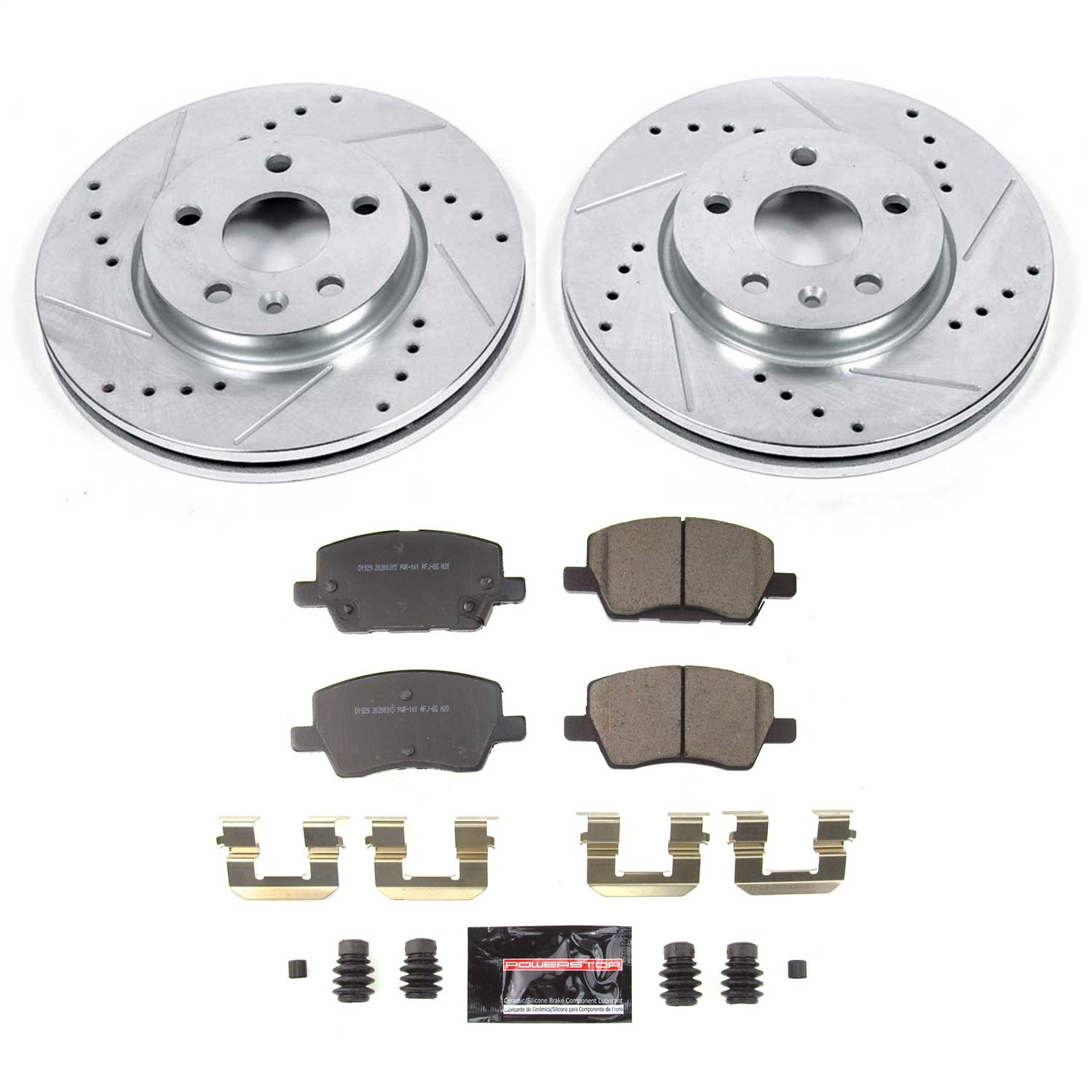 Power Stop - K8635 - Front - Disc Brake Pad and Rotor Kit