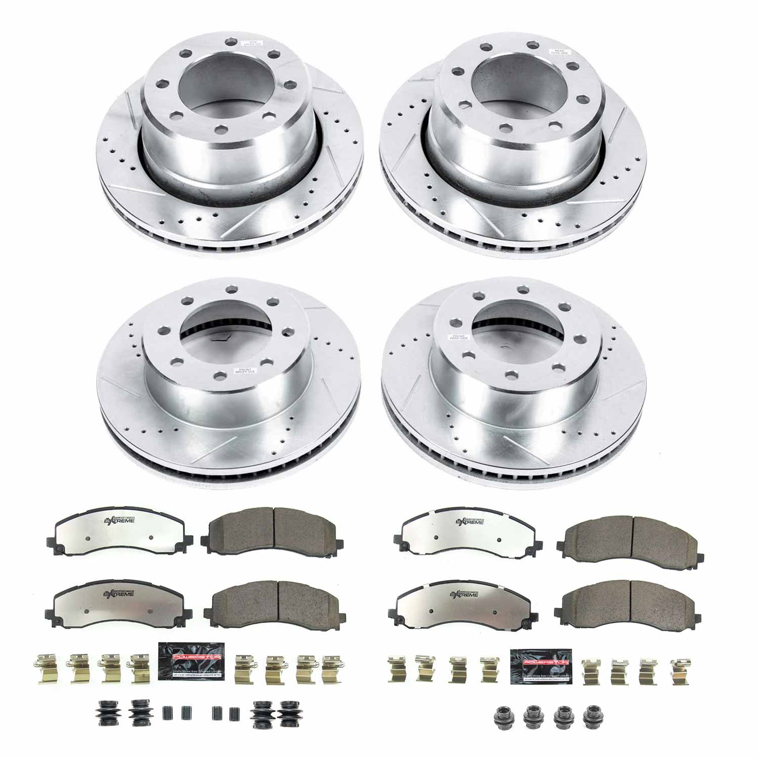 Power Stop - K8640-36 - Front and Rear - Disc Brake Pad and Rotor Kit