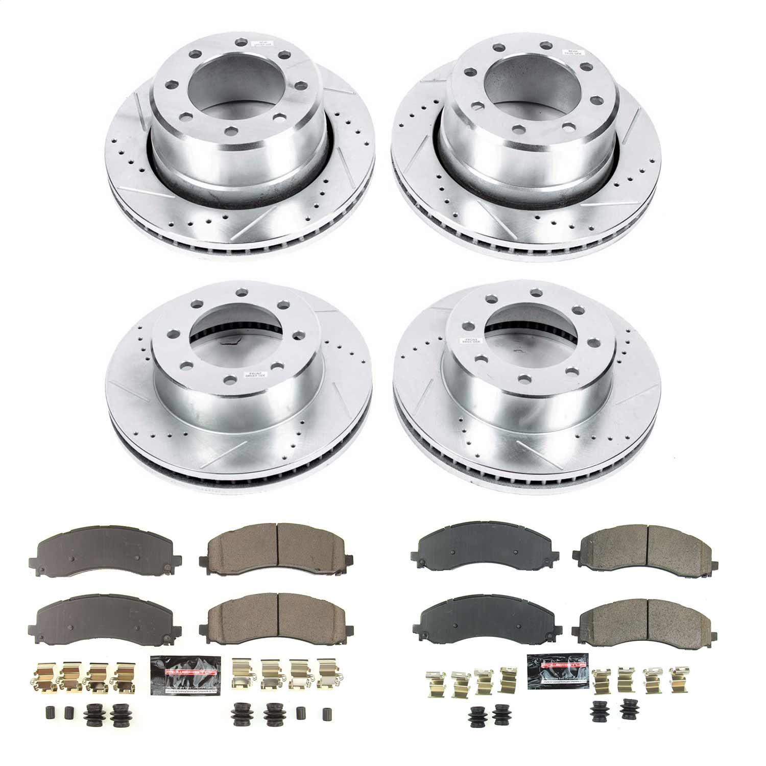 Power Stop - K8640 - Front and Rear - Disc Brake Pad and Rotor Kit
