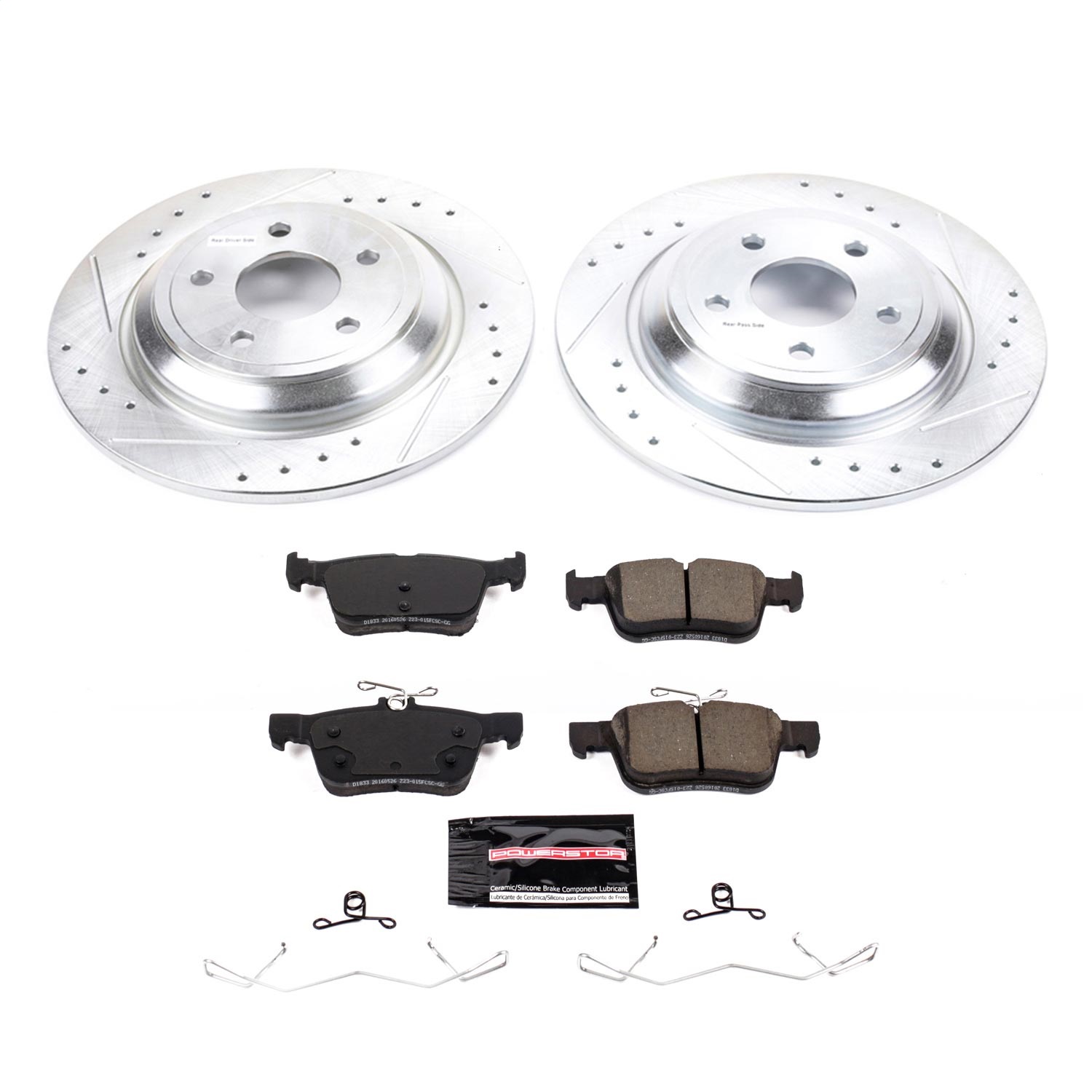 Power Stop - K8642 - Rear - Disc Brake Pad and Rotor Kit