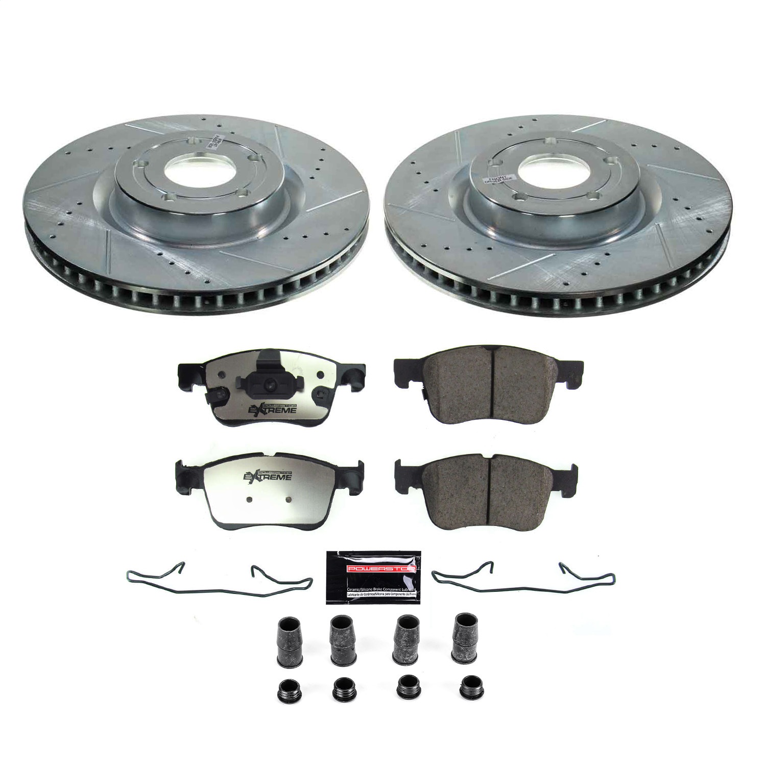 Power Stop - K8643-36 - Front - Disc Brake Pad and Rotor Kit
