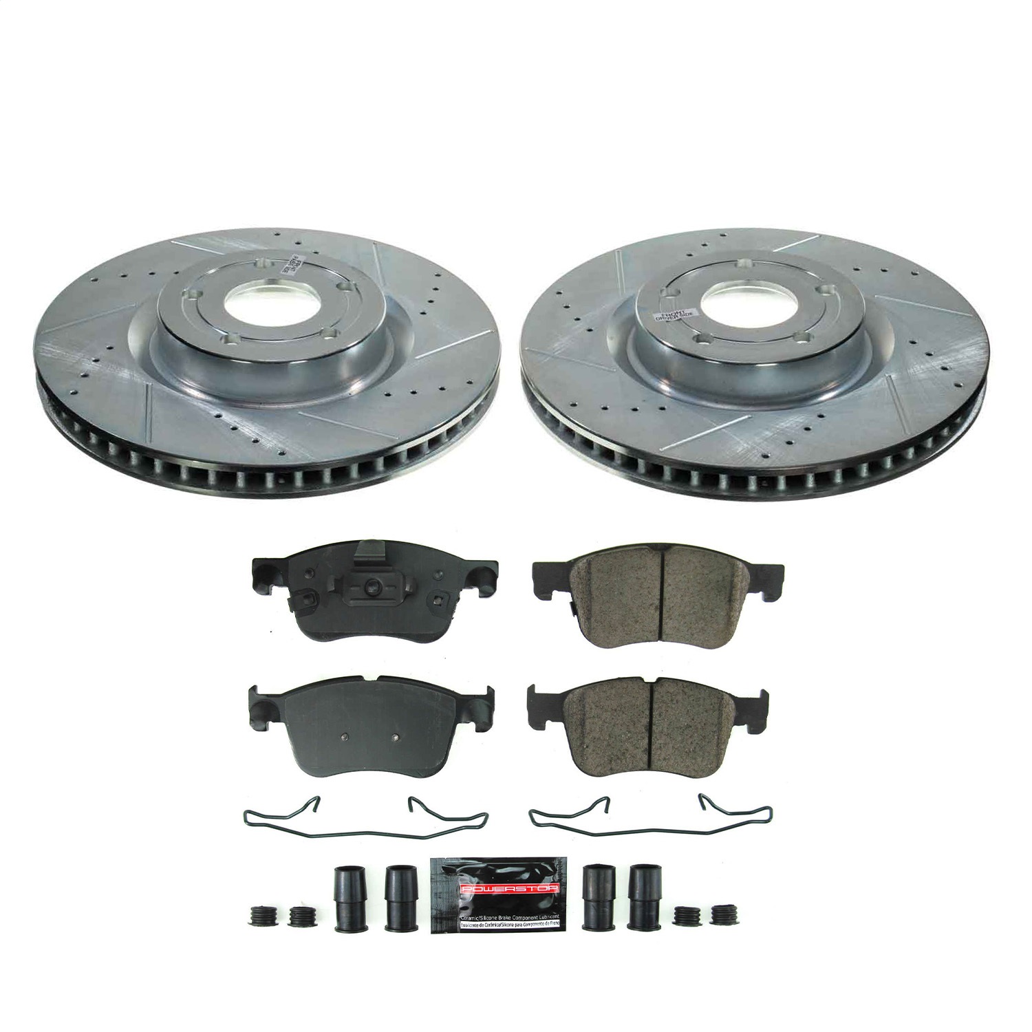 Power Stop - K8643 - Front - Disc Brake Pad and Rotor Kit