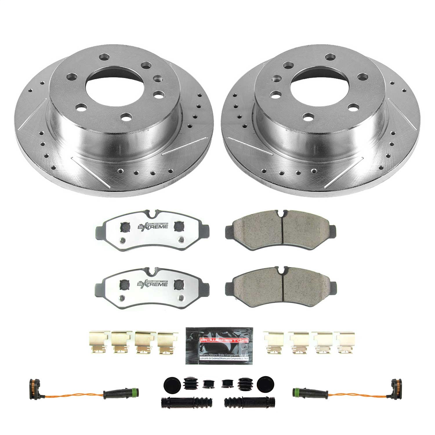 Power Stop - K8649-36 - Rear - Disc Brake Pad and Rotor Kit