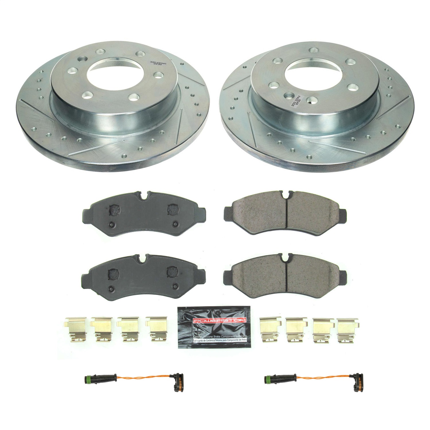 Power Stop - K8655 - Rear - Disc Brake Pad and Rotor Kit