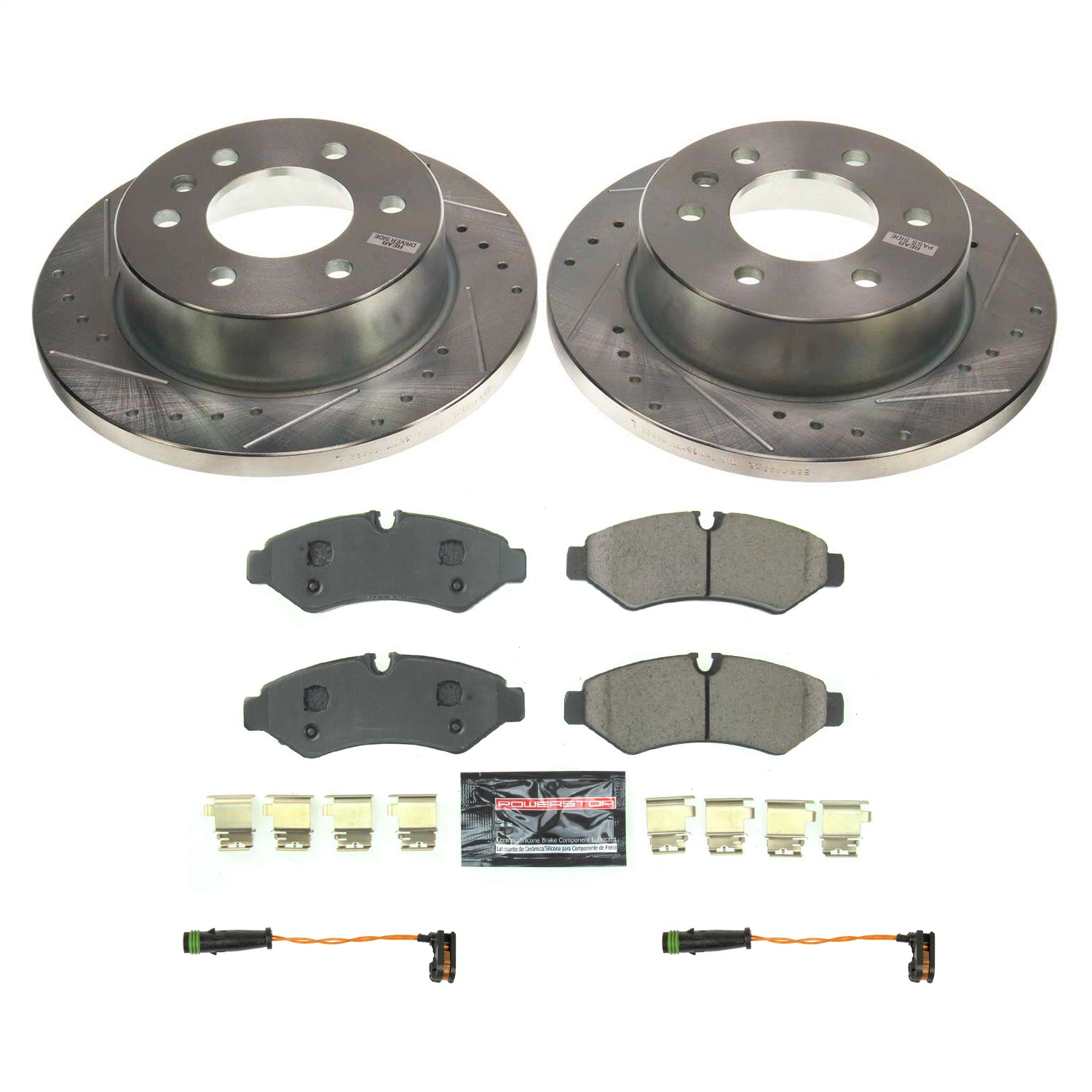 Power Stop - K8656 - Rear - Disc Brake Pad and Rotor Kit