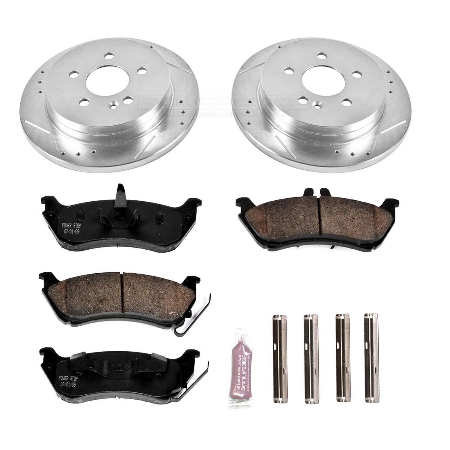 Power Stop - K866 - Rear - Disc Brake Pad and Rotor Kit