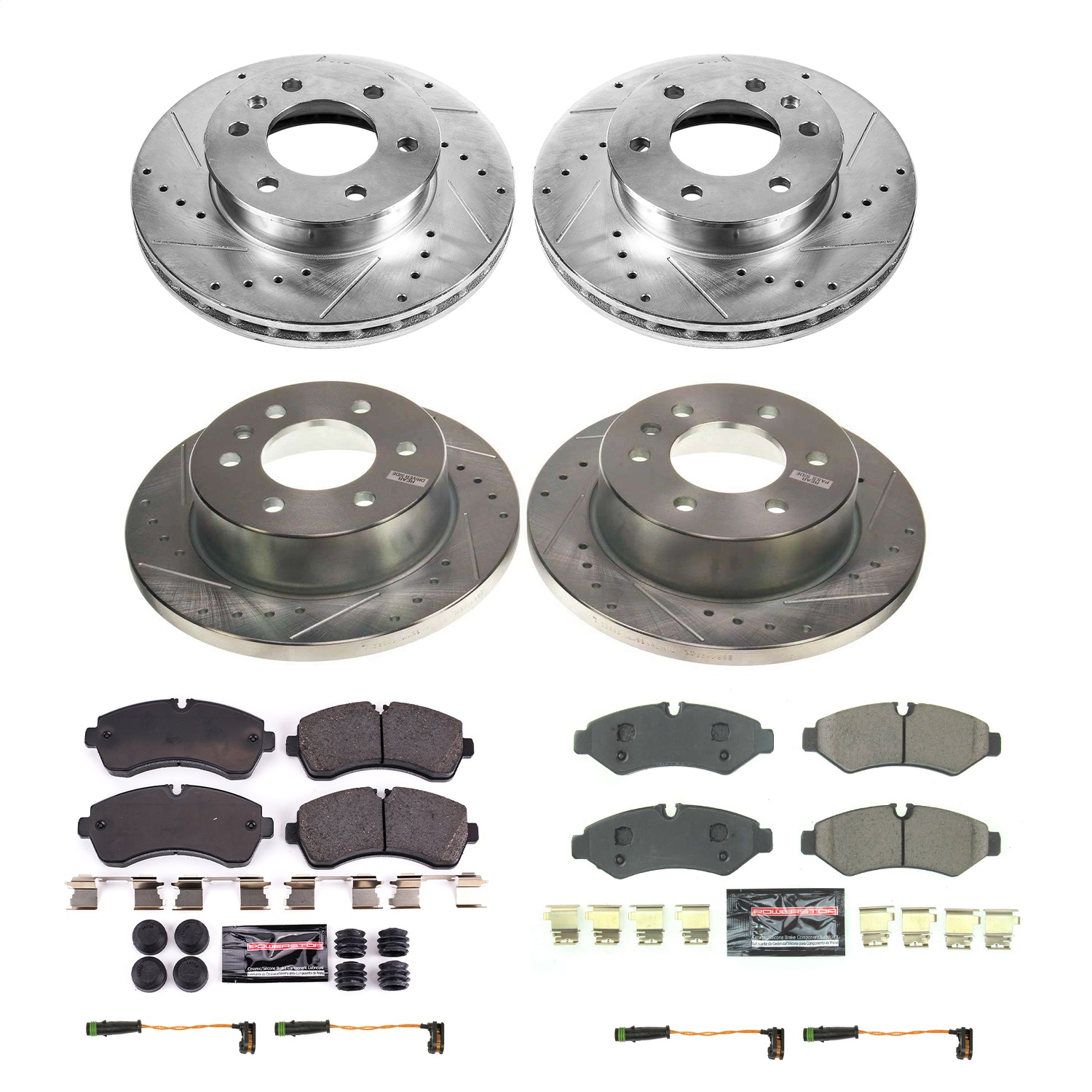 Power Stop - K8661 - Front and Rear - Disc Brake Pad and Rotor Kit