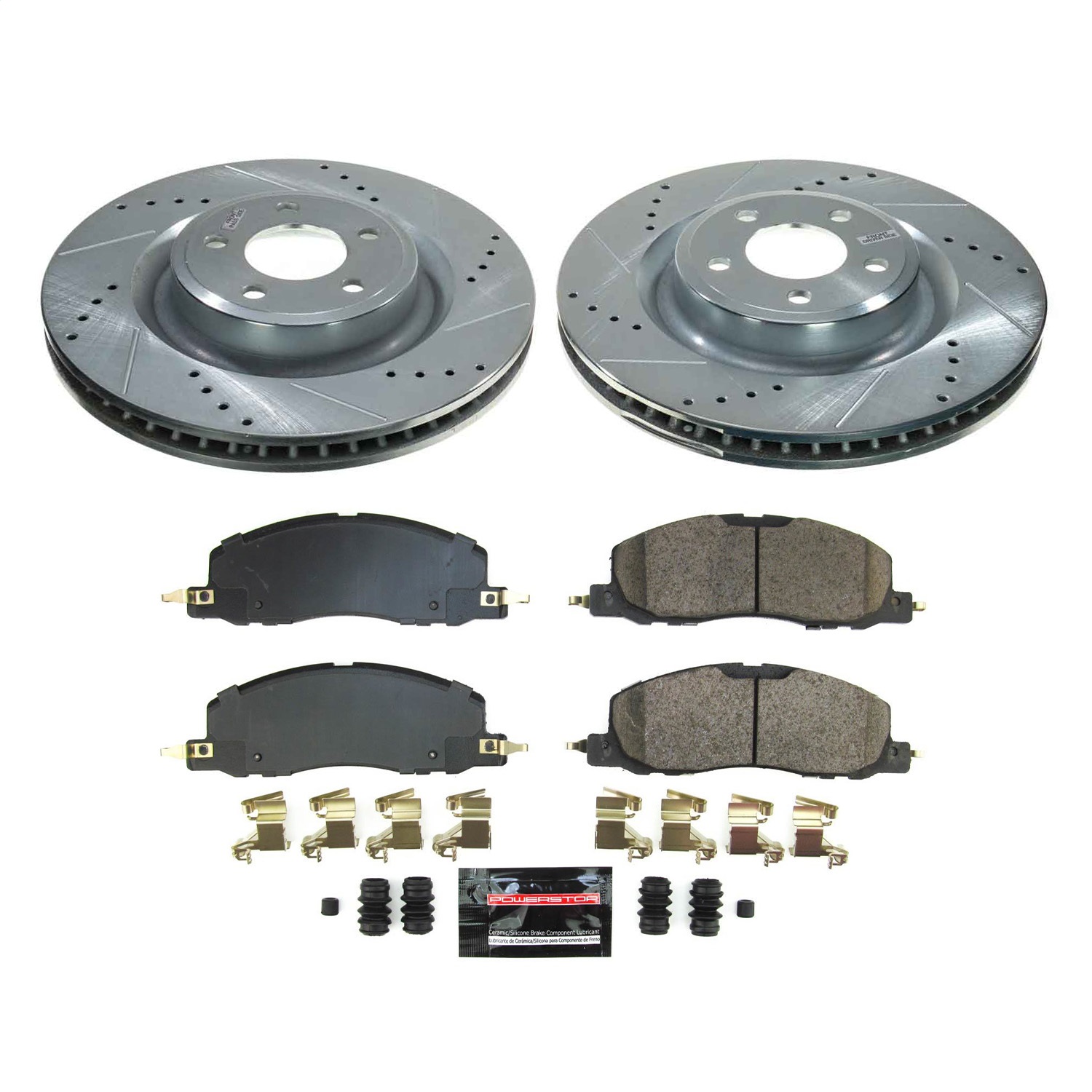 Power Stop - K8672 - Front - Disc Brake Pad and Rotor Kit