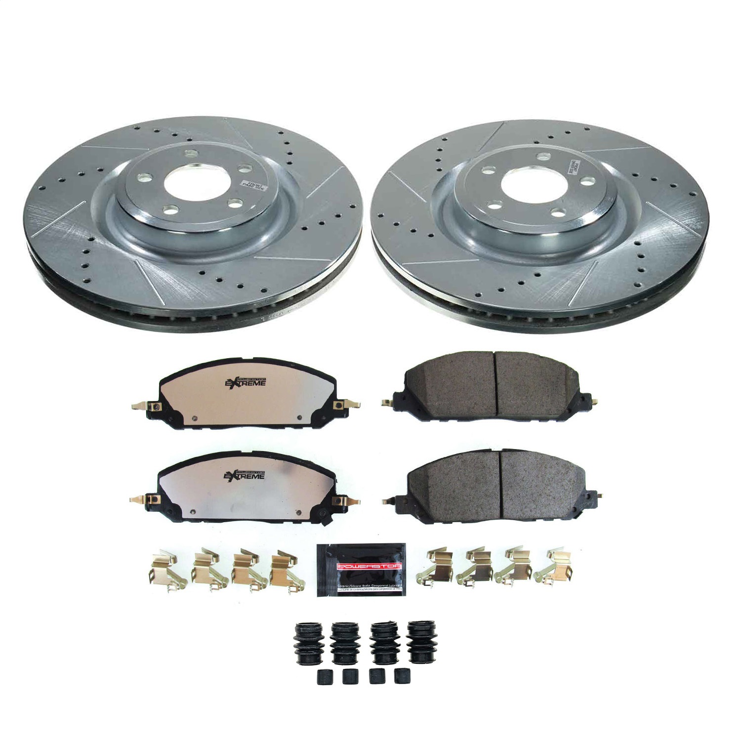 Power Stop - K8673-36 - Front - Disc Brake Pad and Rotor Kit