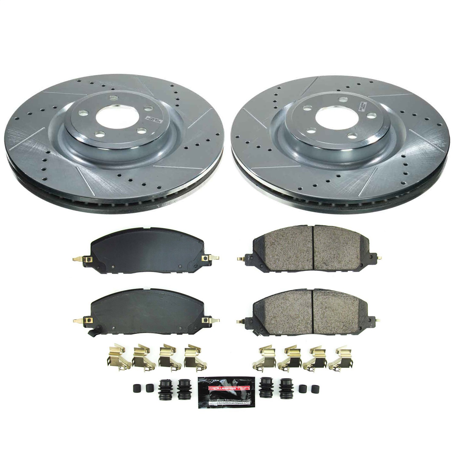 Power Stop - K8673 - Front - Disc Brake Pad and Rotor Kit