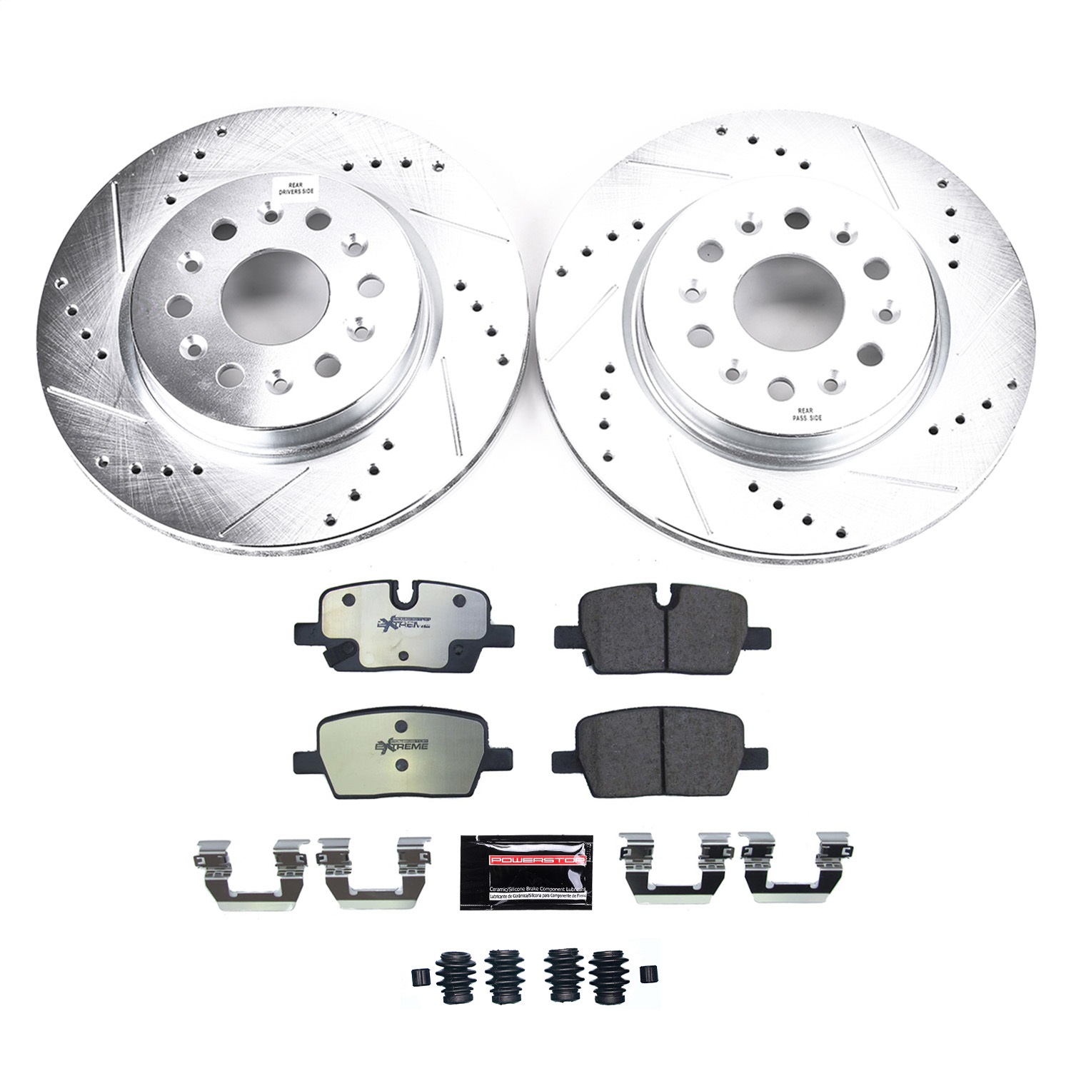 Power Stop - K8683-36 - Rear - Disc Brake Pad and Rotor Kit