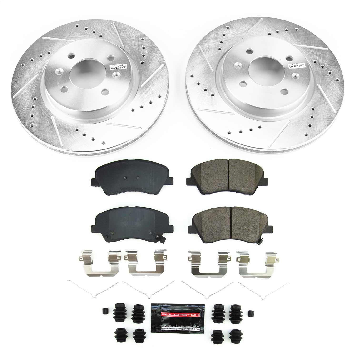 Power Stop - K8699 - Front - Disc Brake Pad and Rotor Kit