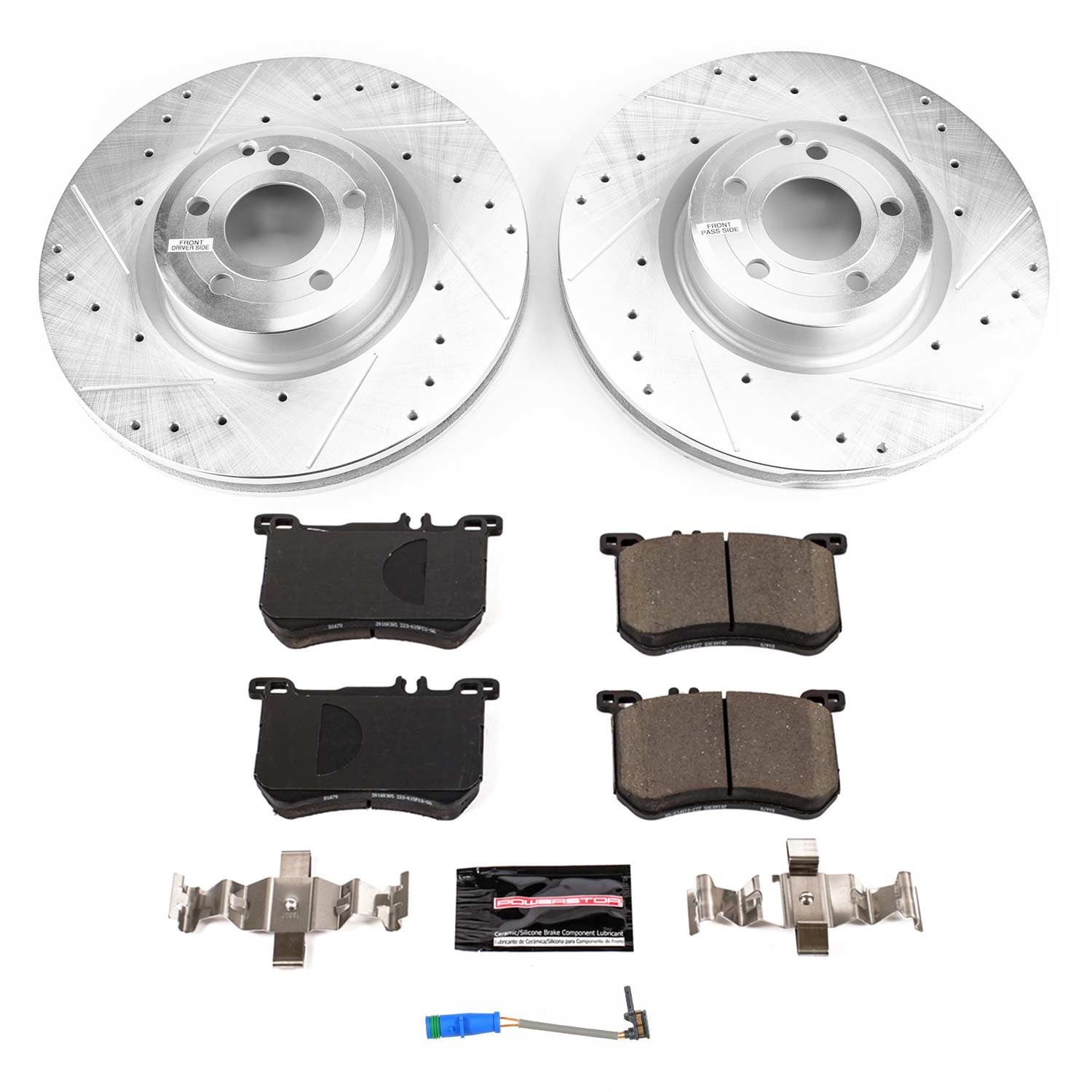 Power Stop - K8704 - Front - Disc Brake Pad and Rotor Kit