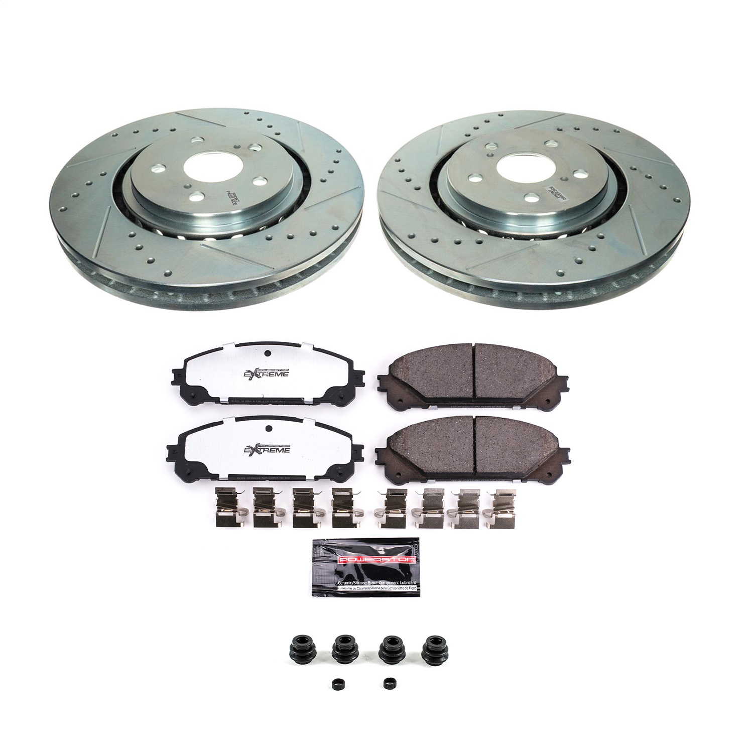 Power Stop - K8705-36 - Front - Disc Brake Pad and Rotor Kit
