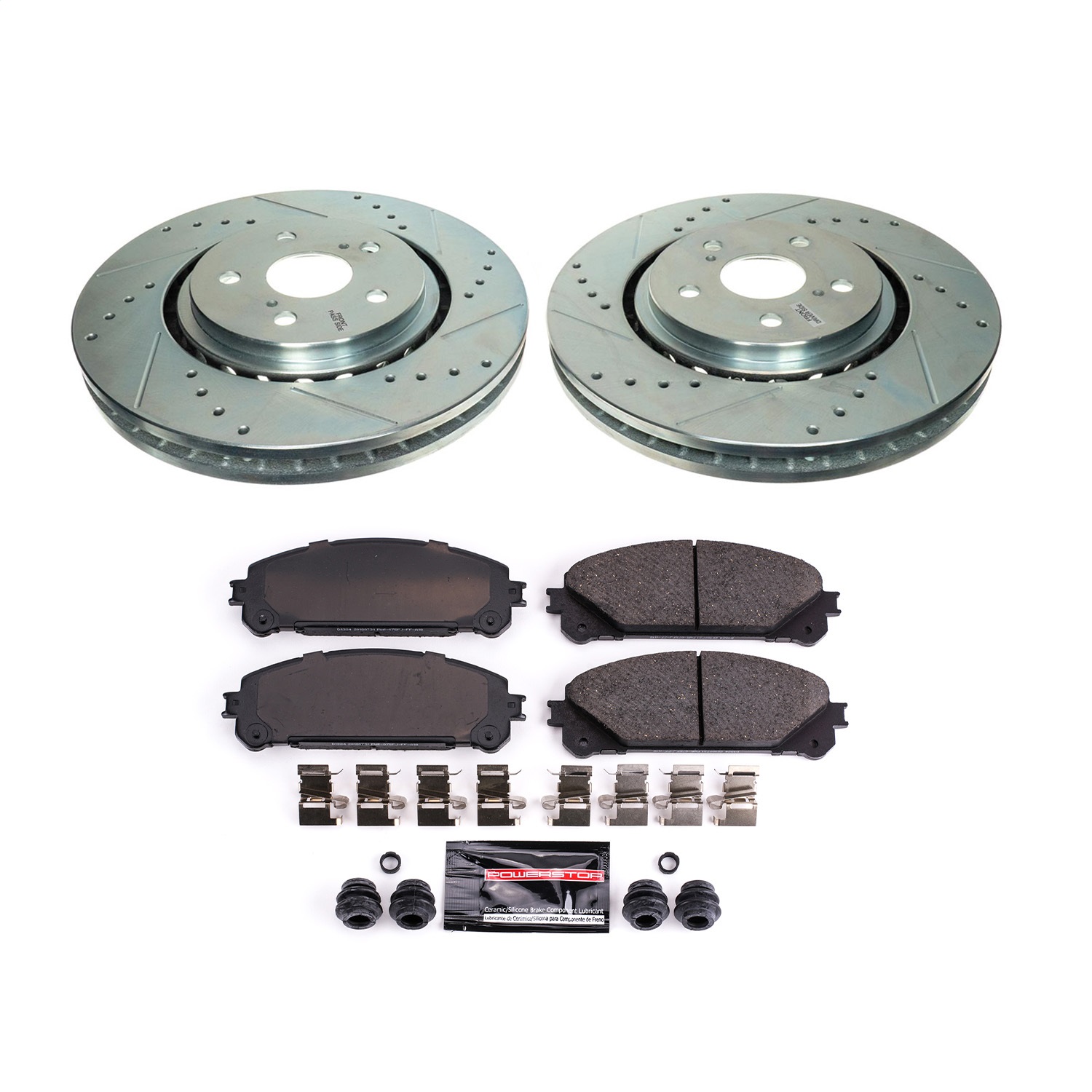 Power Stop - K8705 - Front - Disc Brake Pad and Rotor Kit