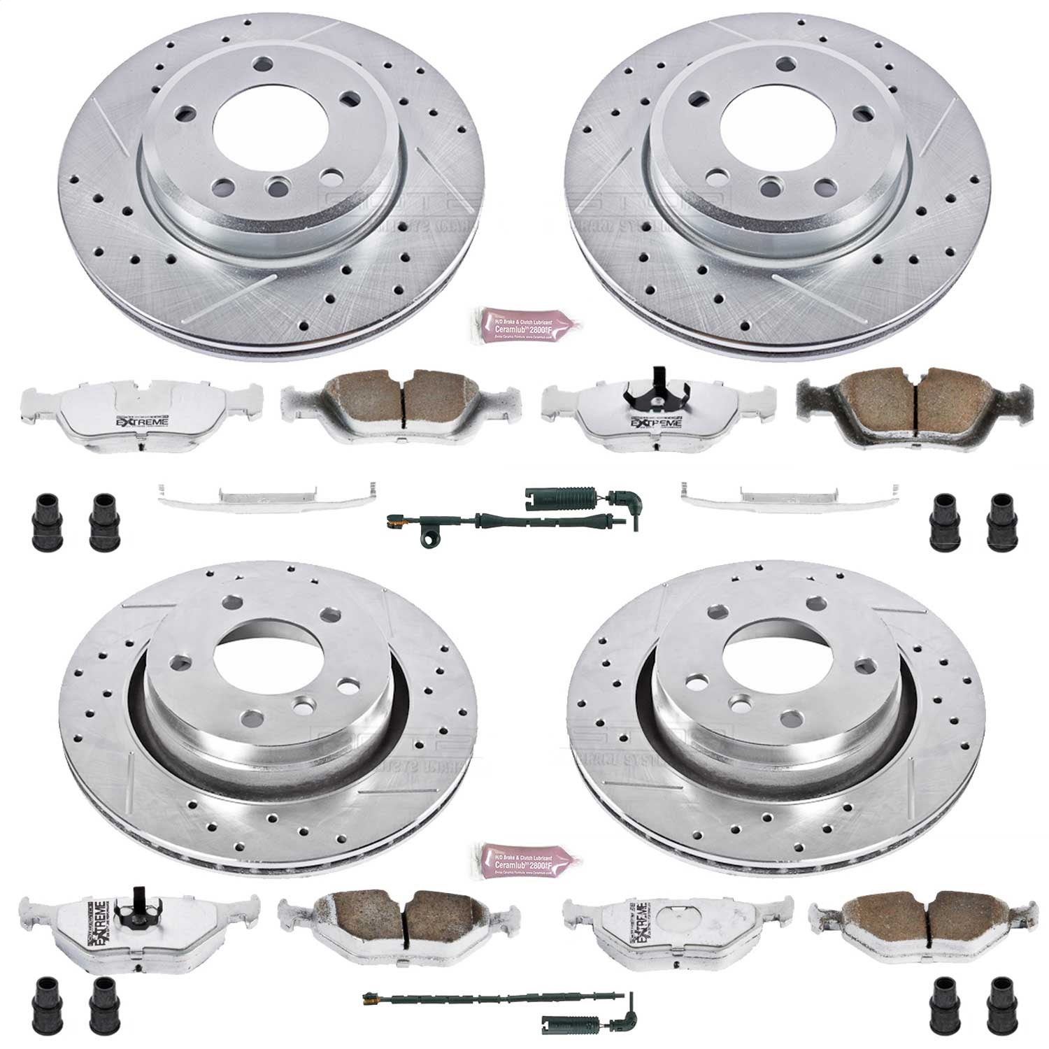 Power Stop - K871-26 - Front and Rear - Disc Brake Pad and Rotor Kit