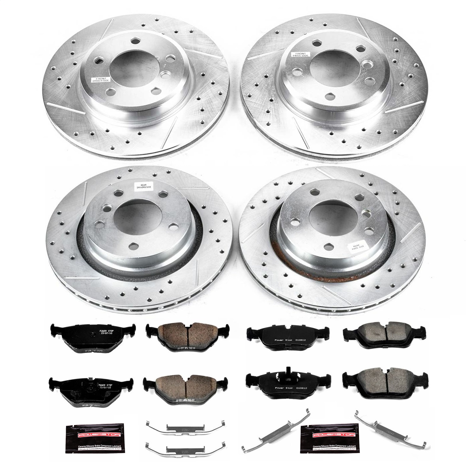 Power Stop - K871 - Front and Rear - Disc Brake Pad and Rotor Kit