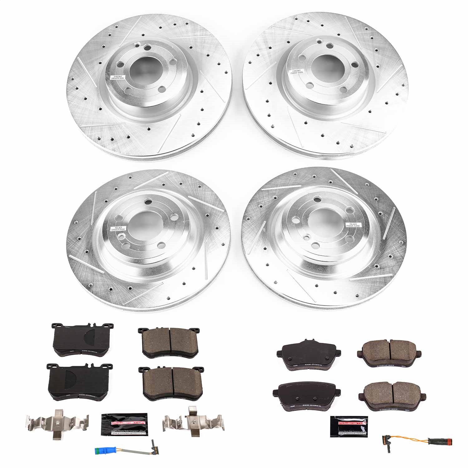 Power Stop - K8734 - Front and Rear - Disc Brake Pad and Rotor Kit