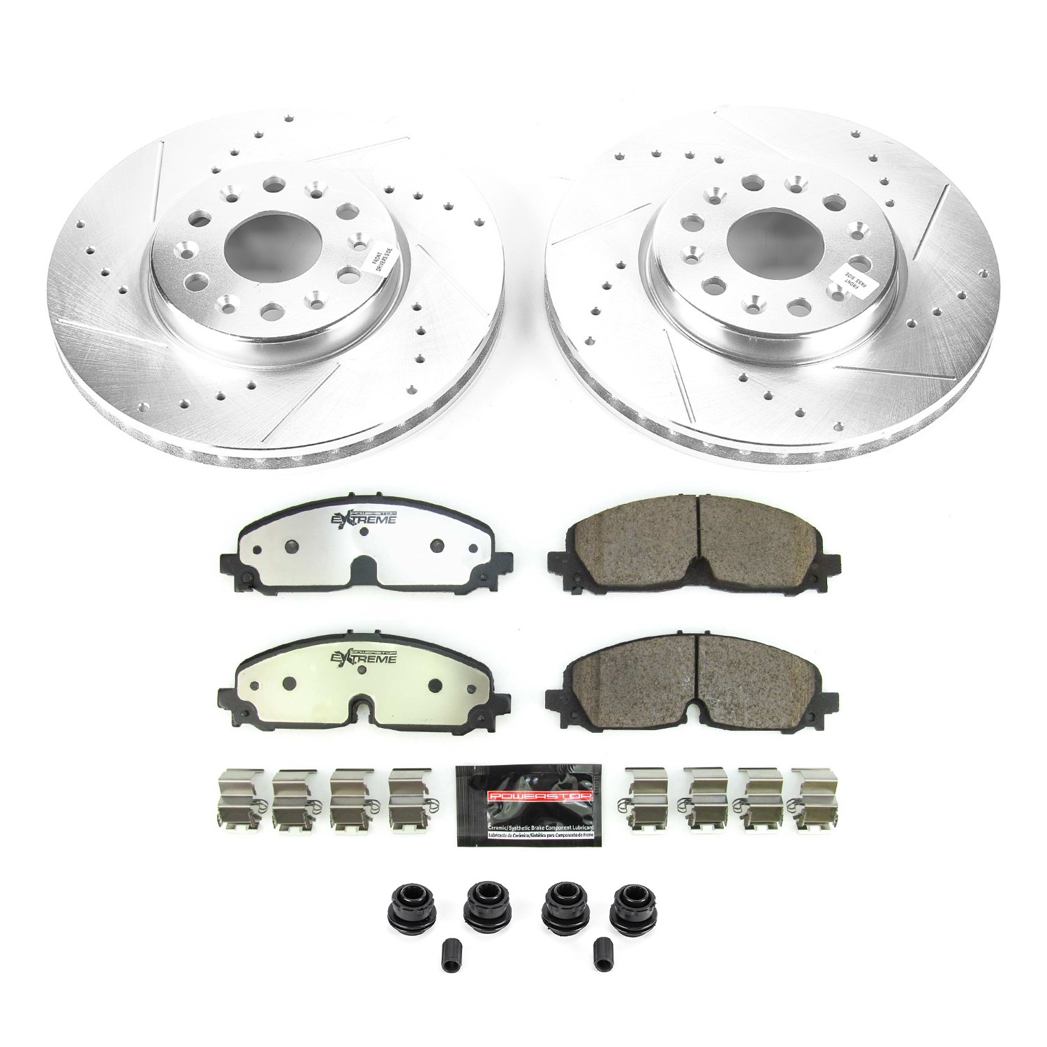 Power Stop - K8739-36 - Front - Disc Brake Pad and Rotor Kit
