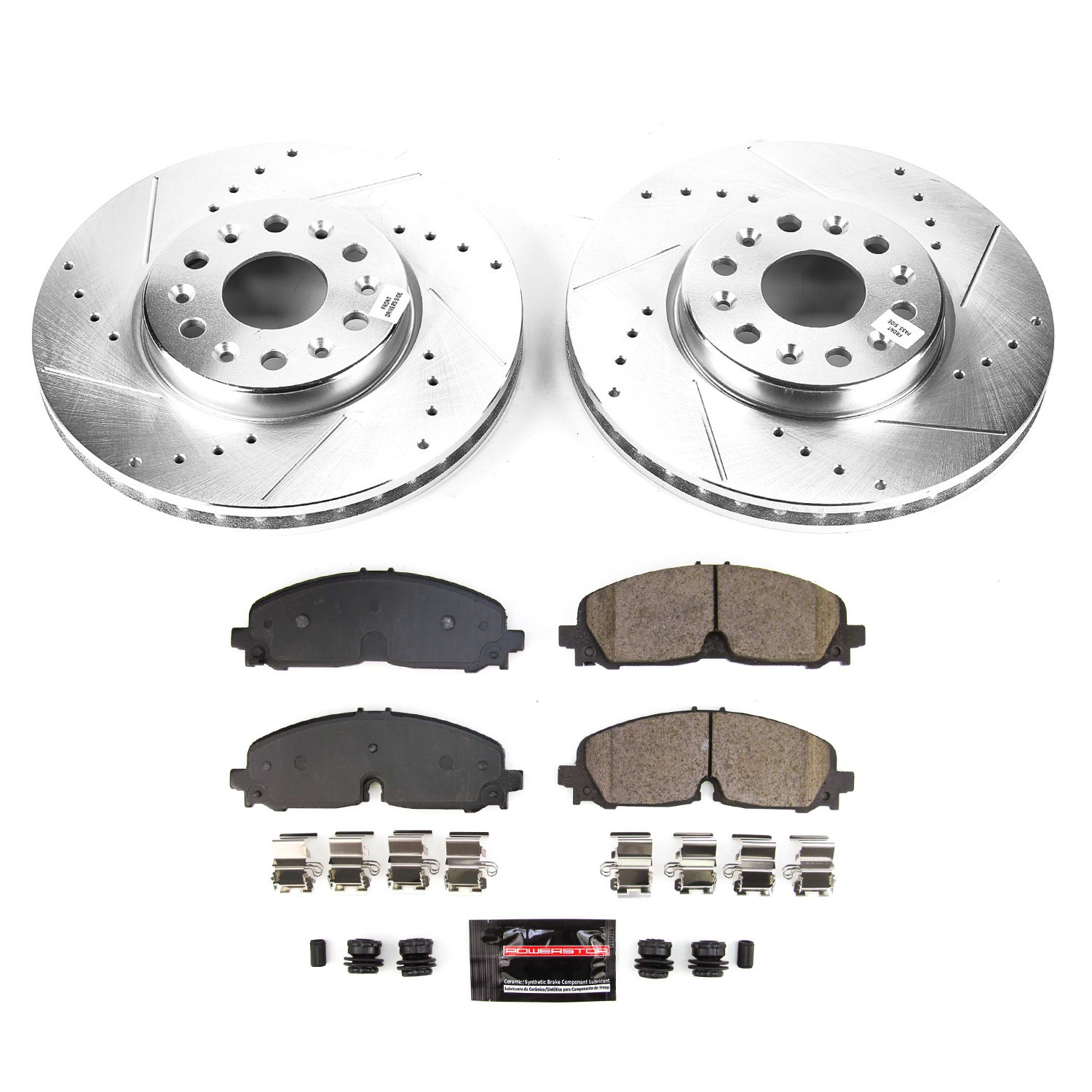 Power Stop - K8739 - Front - Disc Brake Pad and Rotor Kit