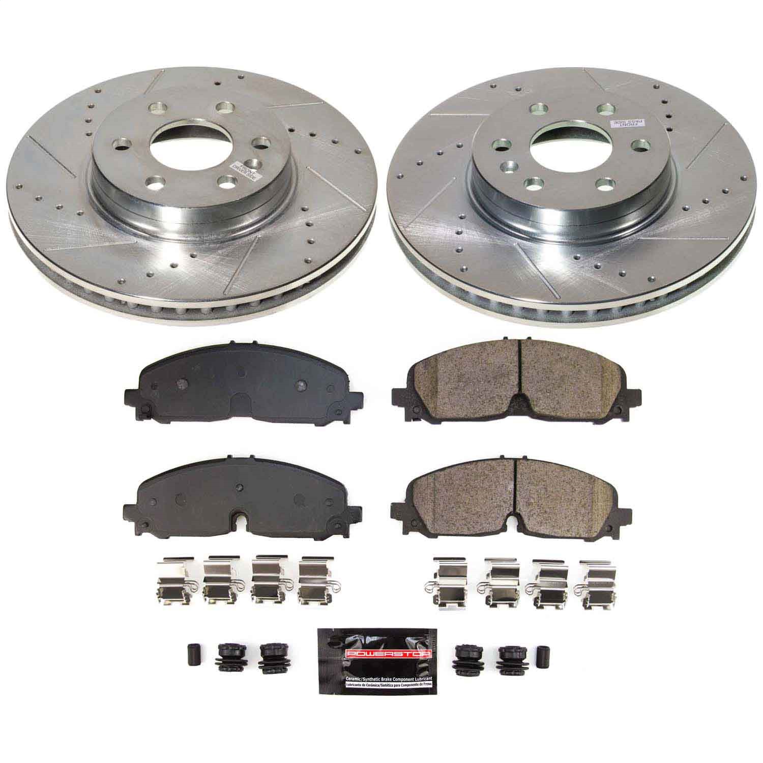 Power Stop - K8741 - Front - Disc Brake Pad and Rotor Kit