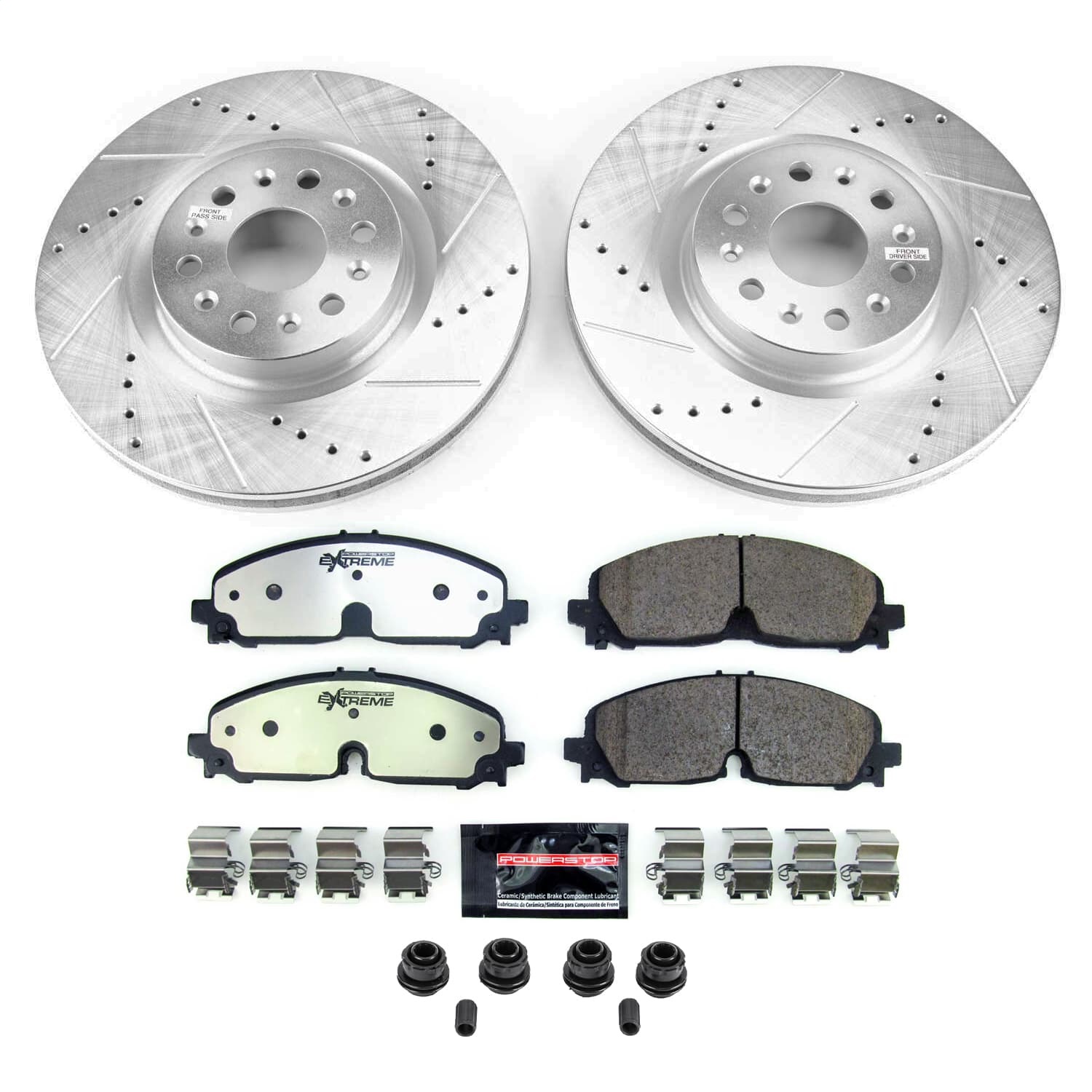 Power Stop - K8743-36 - Front - Disc Brake Pad and Rotor Kit