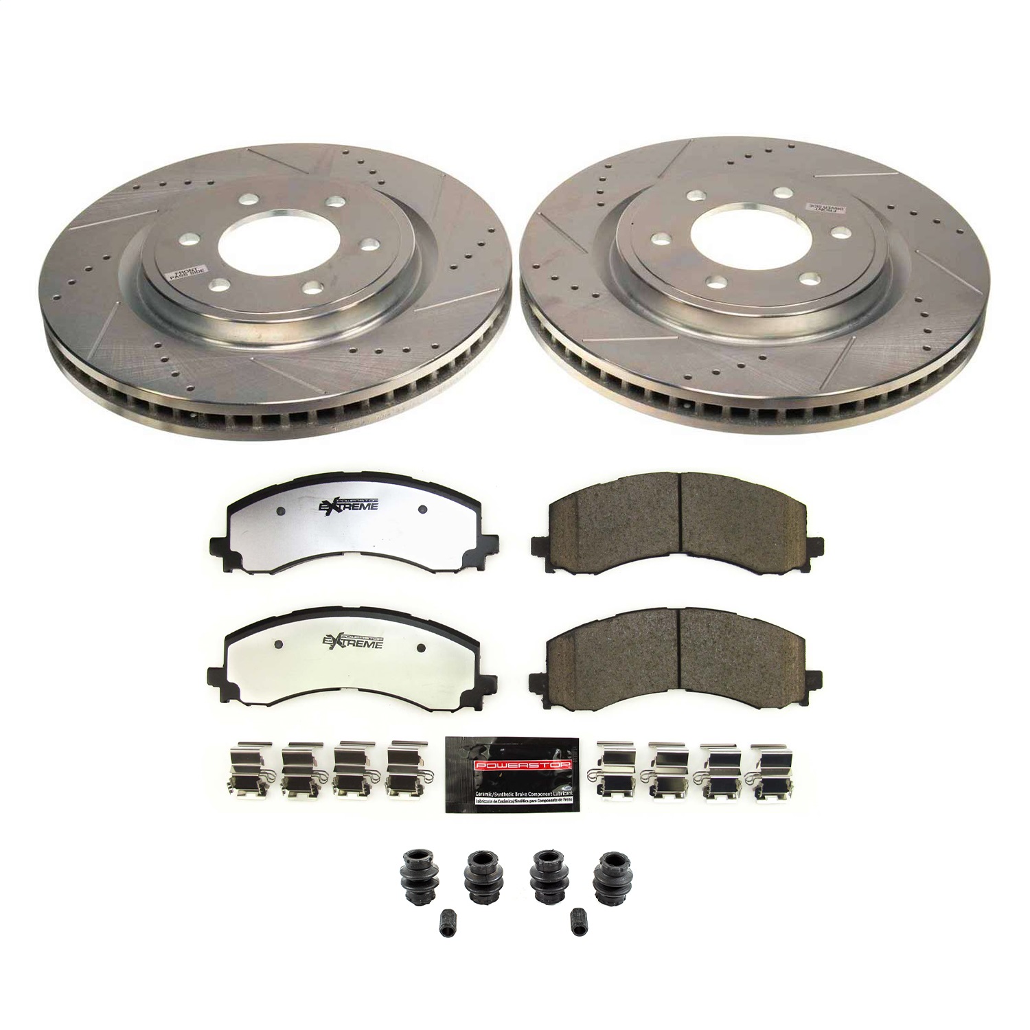 Power Stop - K8744-36 - Front - Disc Brake Pad and Rotor Kit