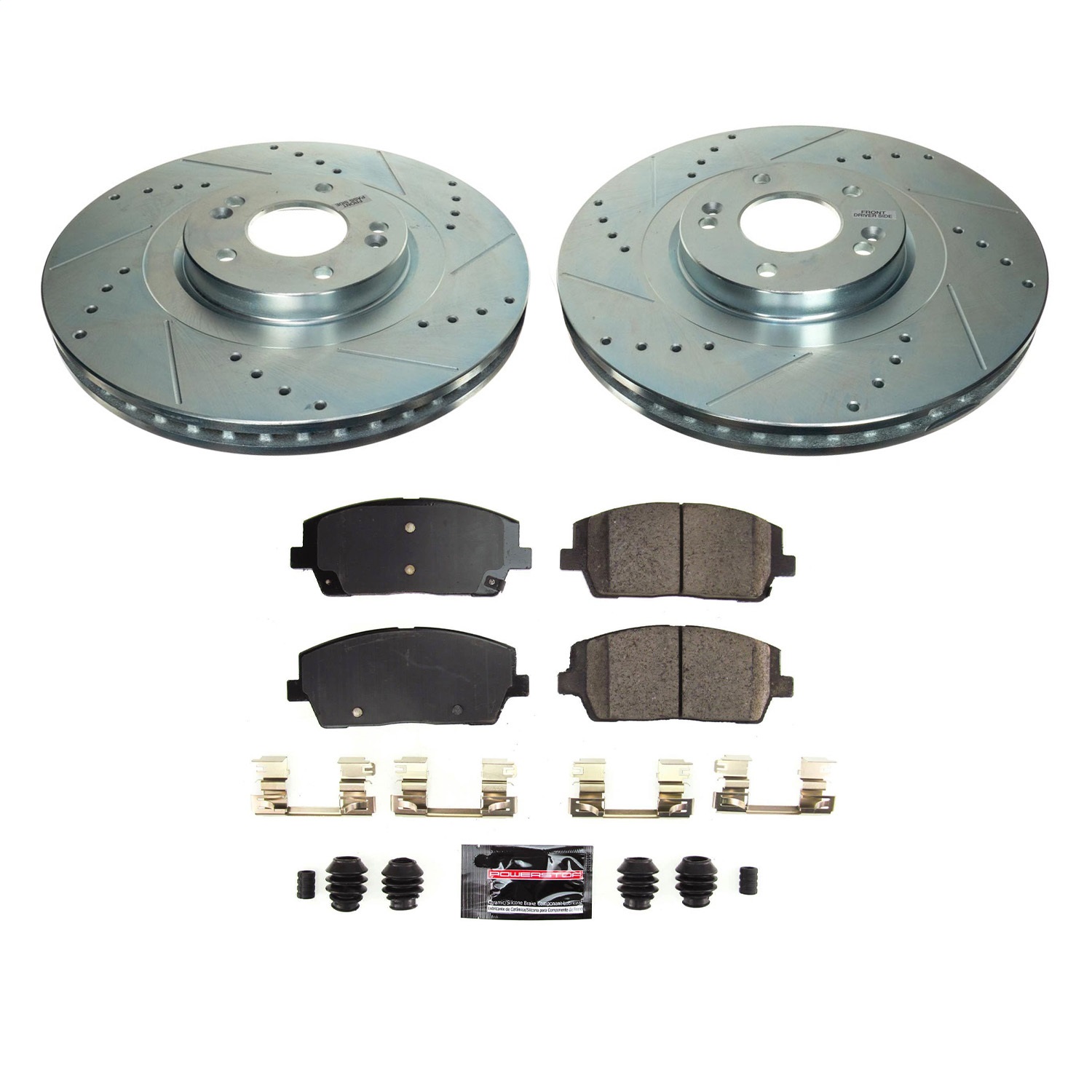 Power Stop - K8750 - Front - Disc Brake Pad and Rotor Kit