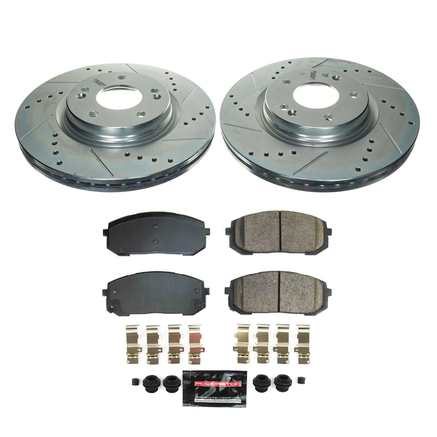 Power Stop - K8752 - Front - Disc Brake Pad and Rotor Kit