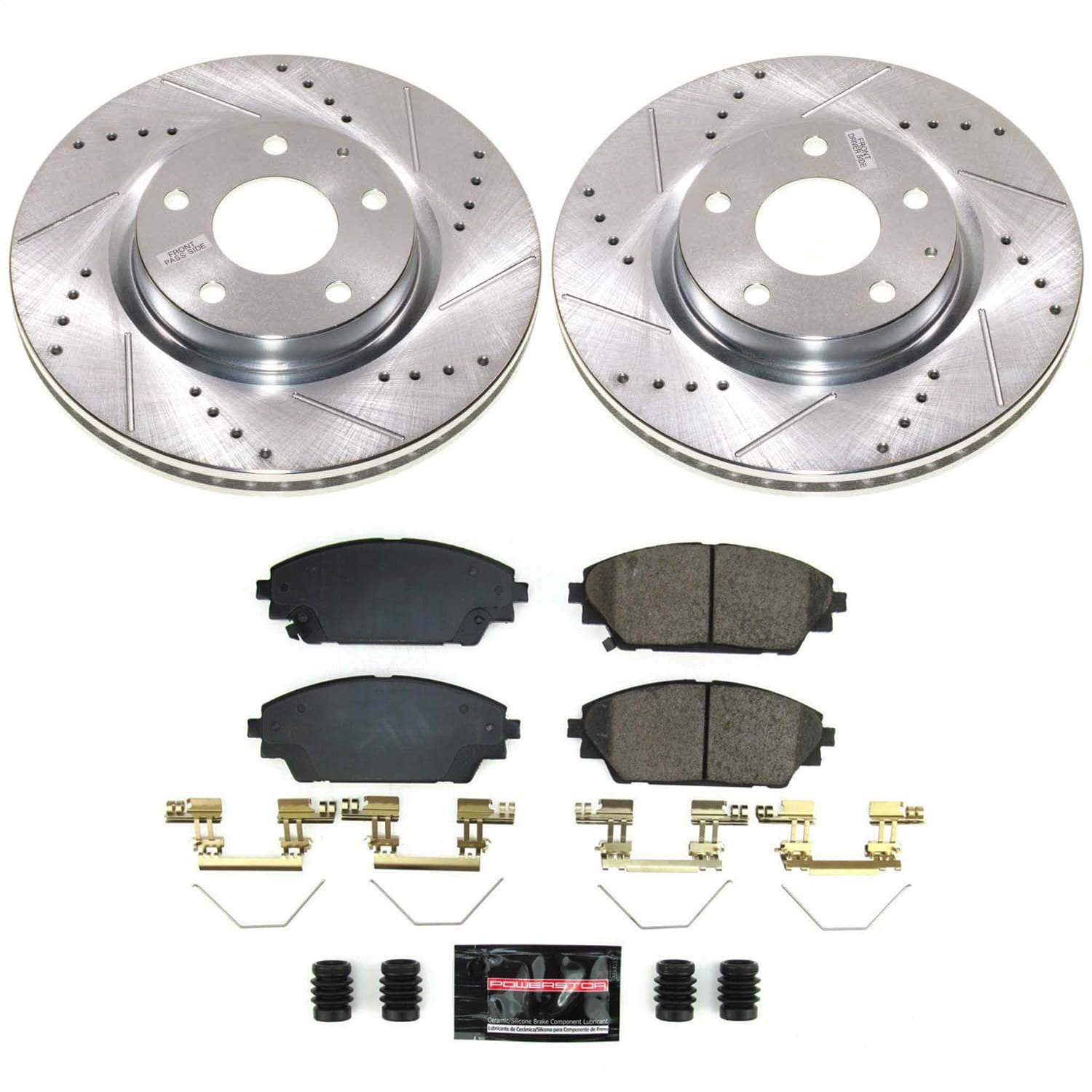 Power Stop - K8755 - Front - Disc Brake Pad and Rotor Kit