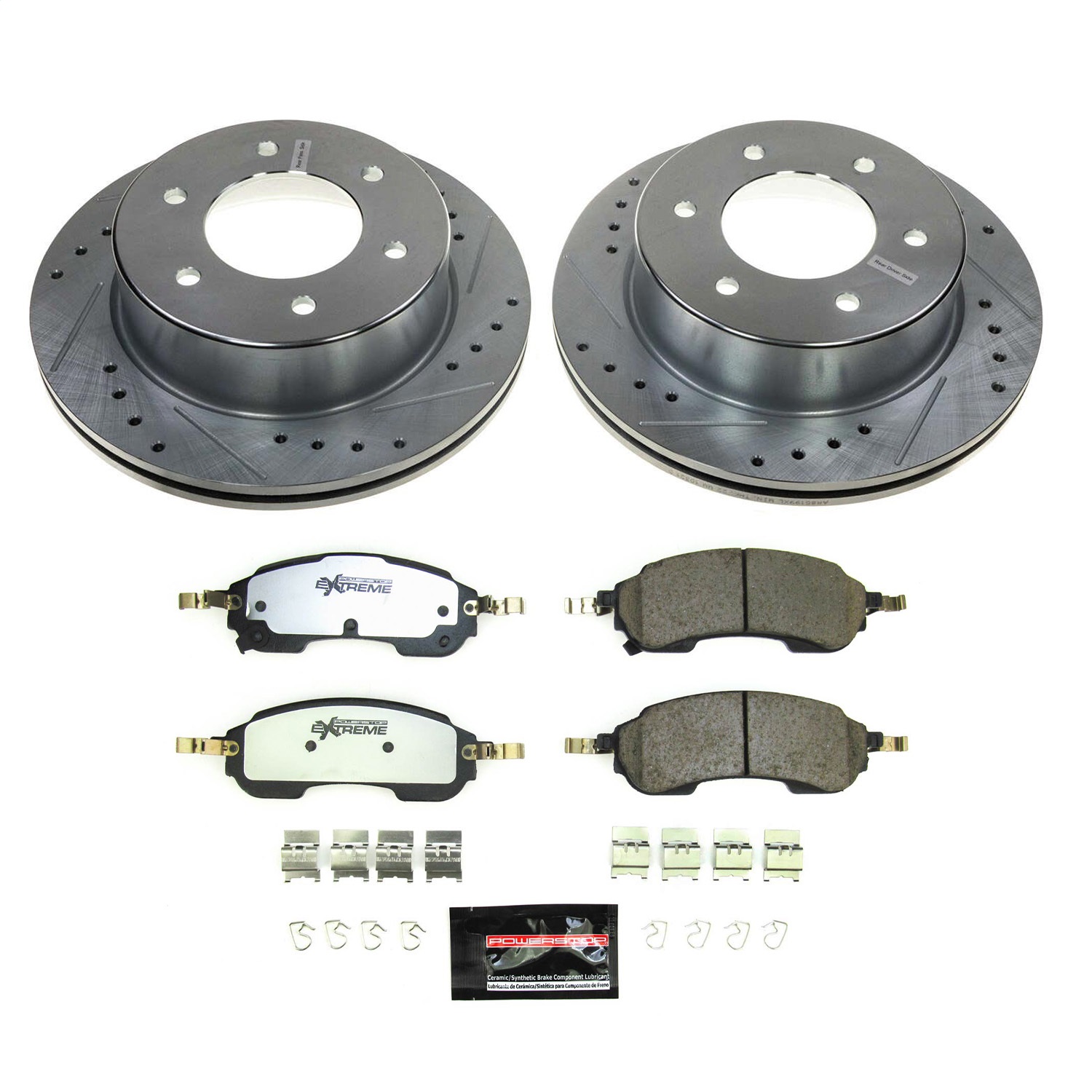 Power Stop - K8763-36 - Rear - Disc Brake Pad and Rotor Kit