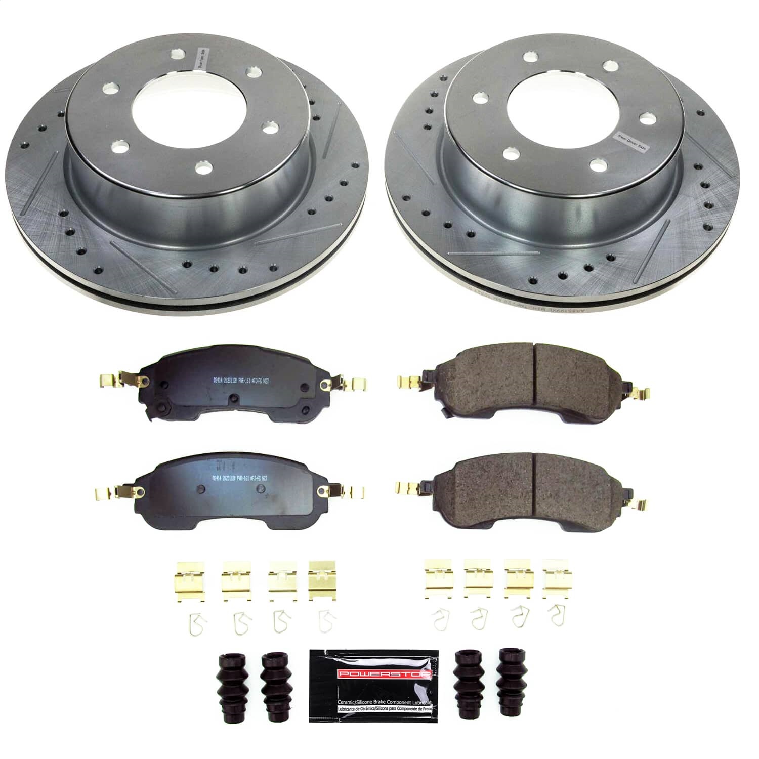 Power Stop - K8763 - Rear - Disc Brake Pad and Rotor Kit
